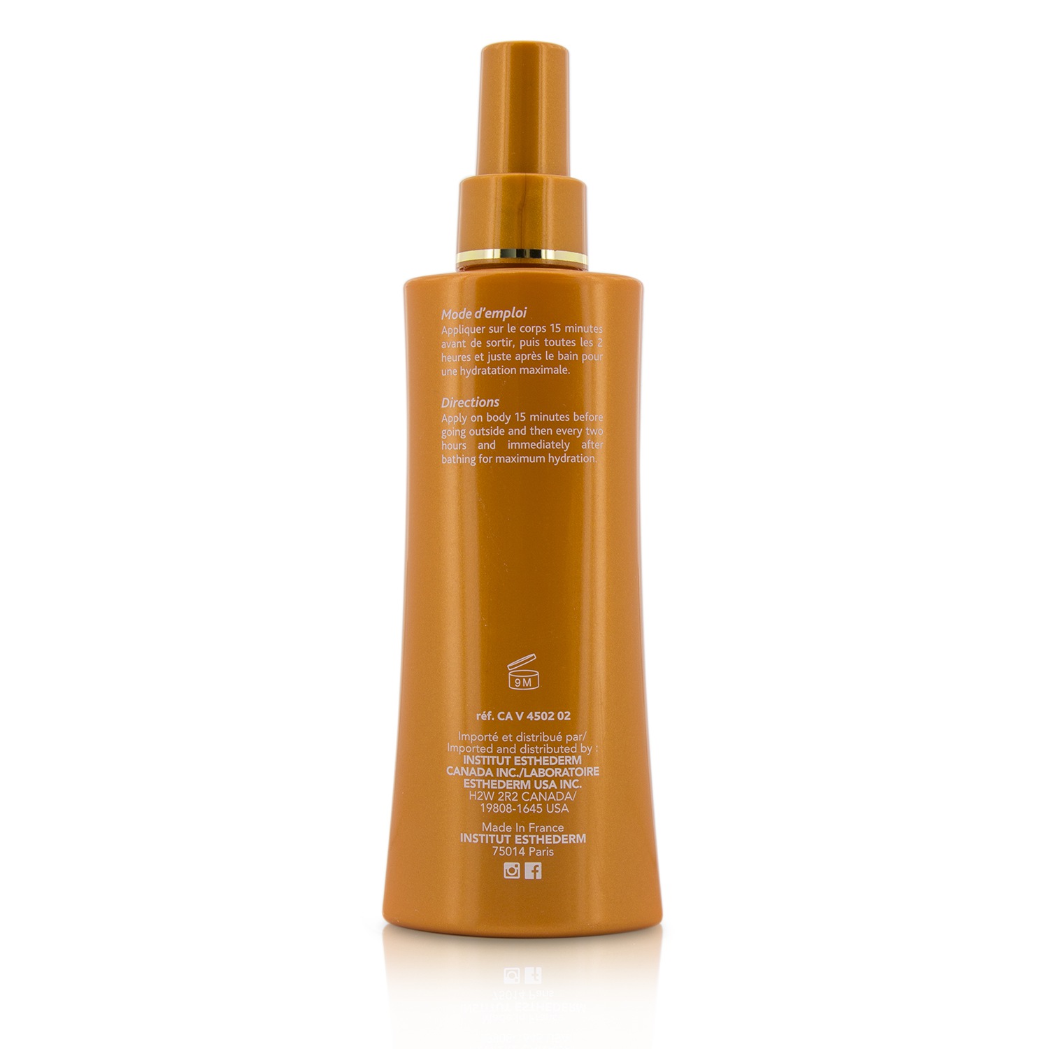 Esthederm Adaptasun Milky Spray 3 Suns Active Age Protection Sublimating Tan - Matahari Kuat - Untuk Badan 150ml/5oz