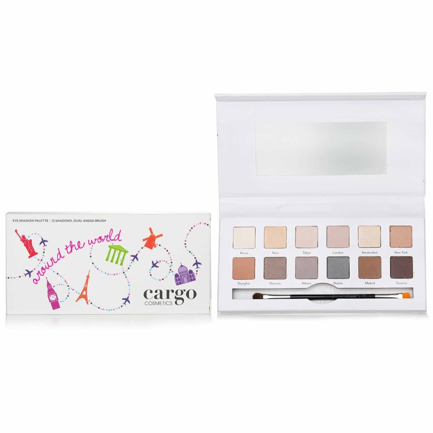 Cargo Around the World Eye Shadow Palette (12x ստվերաներկ, 1x ստվերային վրձին) 12x0.8g/0.03oz