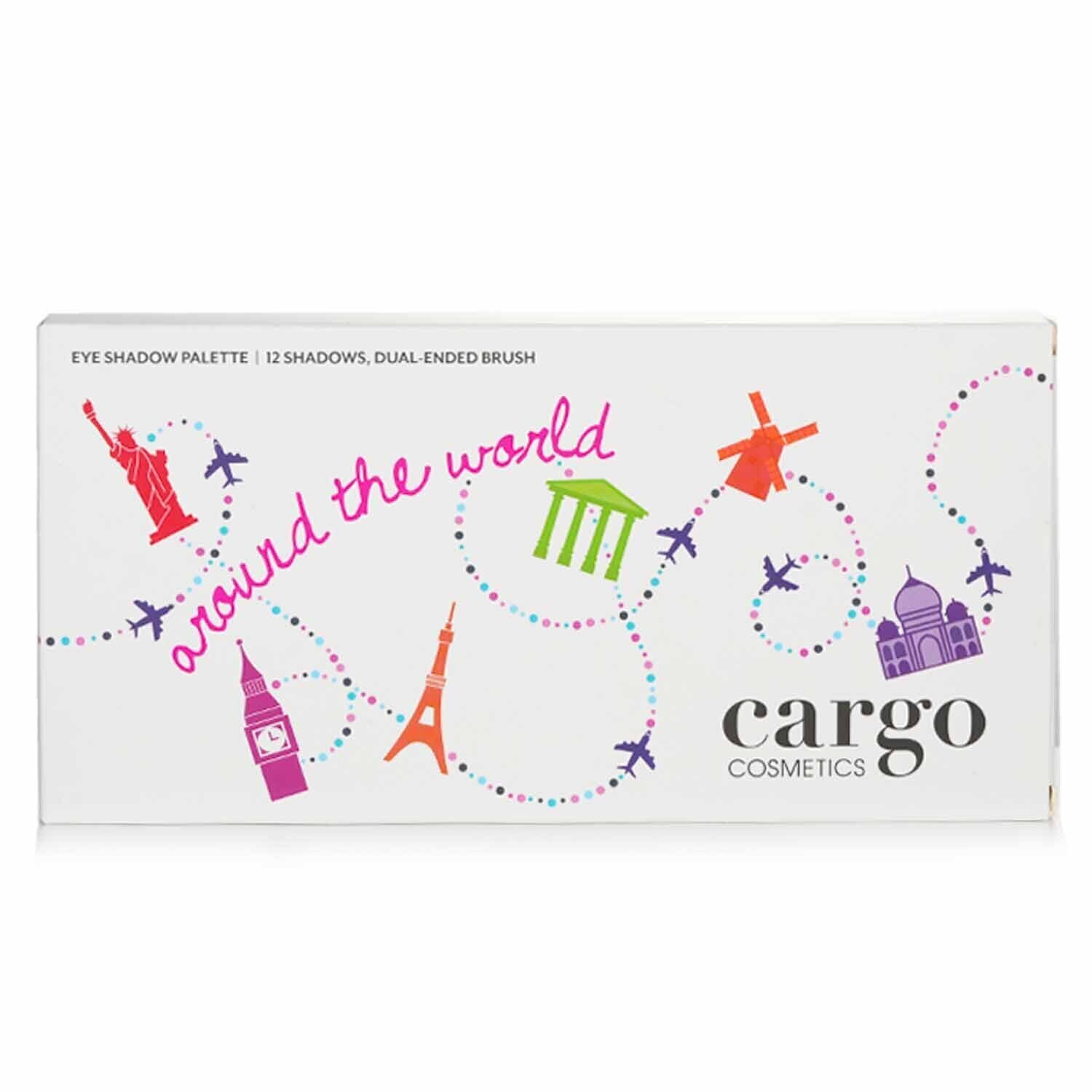 Cargo لوحة ظلال عيون Around the World (12x ظلال عيون، 1x فرشاة تظليل) 12x0.8g/0.03oz