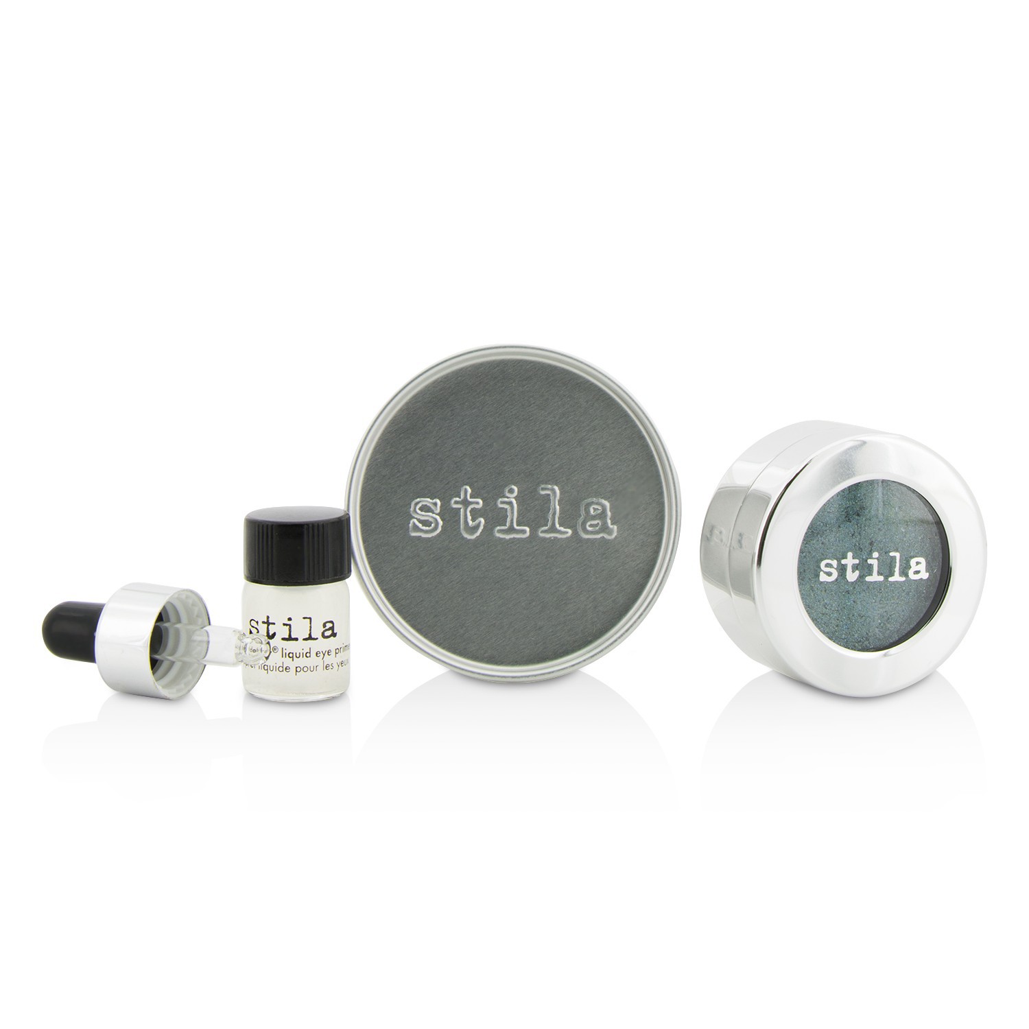 诗狄娜 Stila Magnificent Metals Foil Finish Eye Shadow With Mini Stay All Day Liquid Eye Primer 2pcs