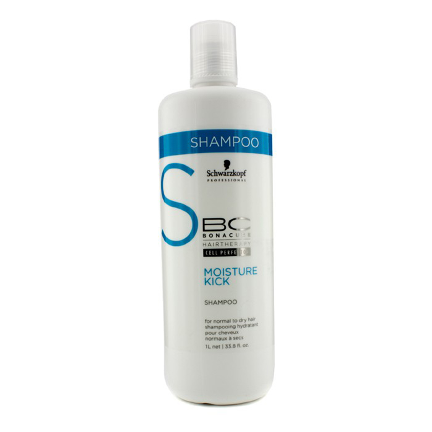 Schwarzkopf شامبو BC Moisture Kick - للشعر العادي إلى الجاف (تاريخ الانتهاء 03/2017) 1000ml/33.8oz