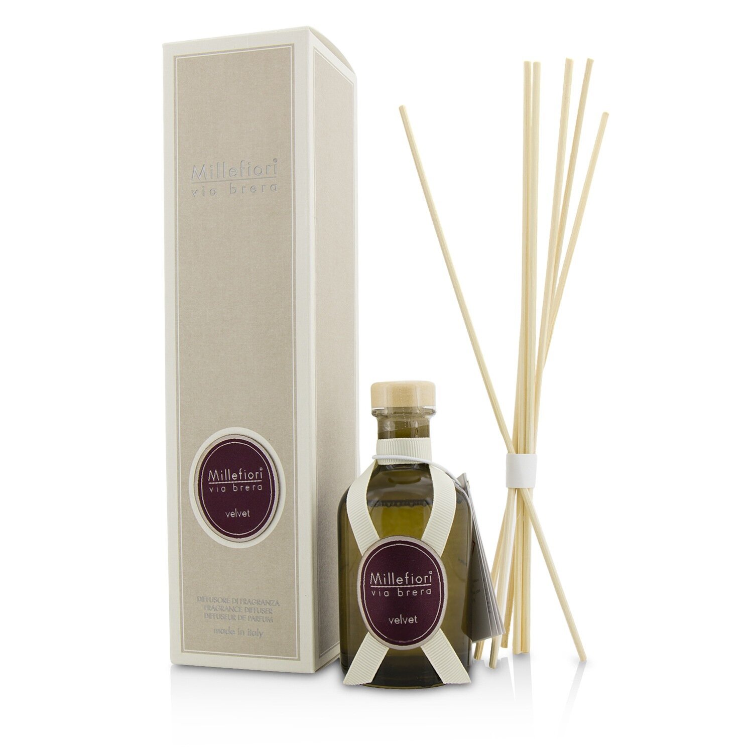 Millefiori Via Brera Fragrance Diffuser - Velvet 100ml/3.38oz