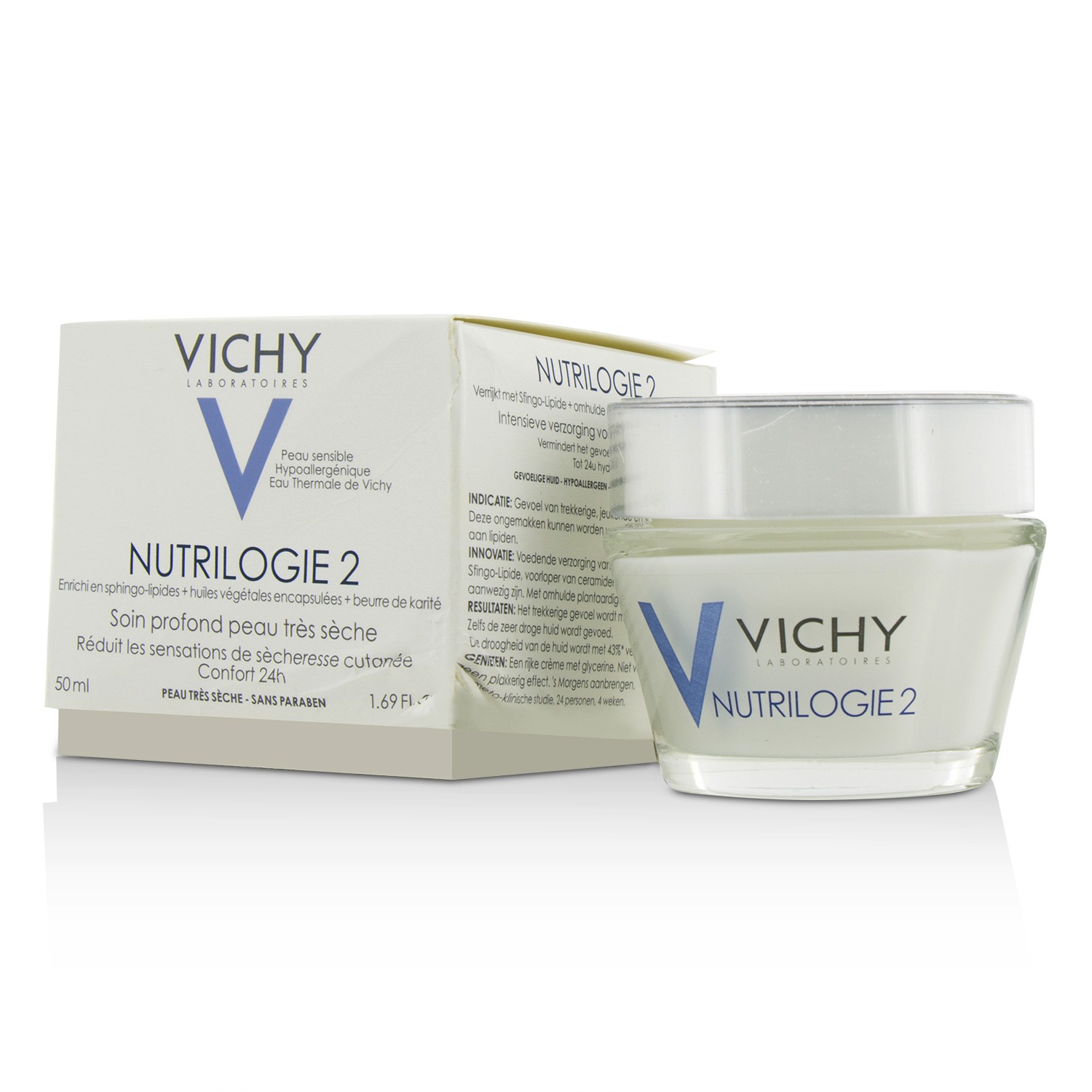 Vichy Nutrilogie 2 Интенсивный Крем - для Очень Сухой Кожи (Коробка Слегка Повреждена) 50ml/1.69oz