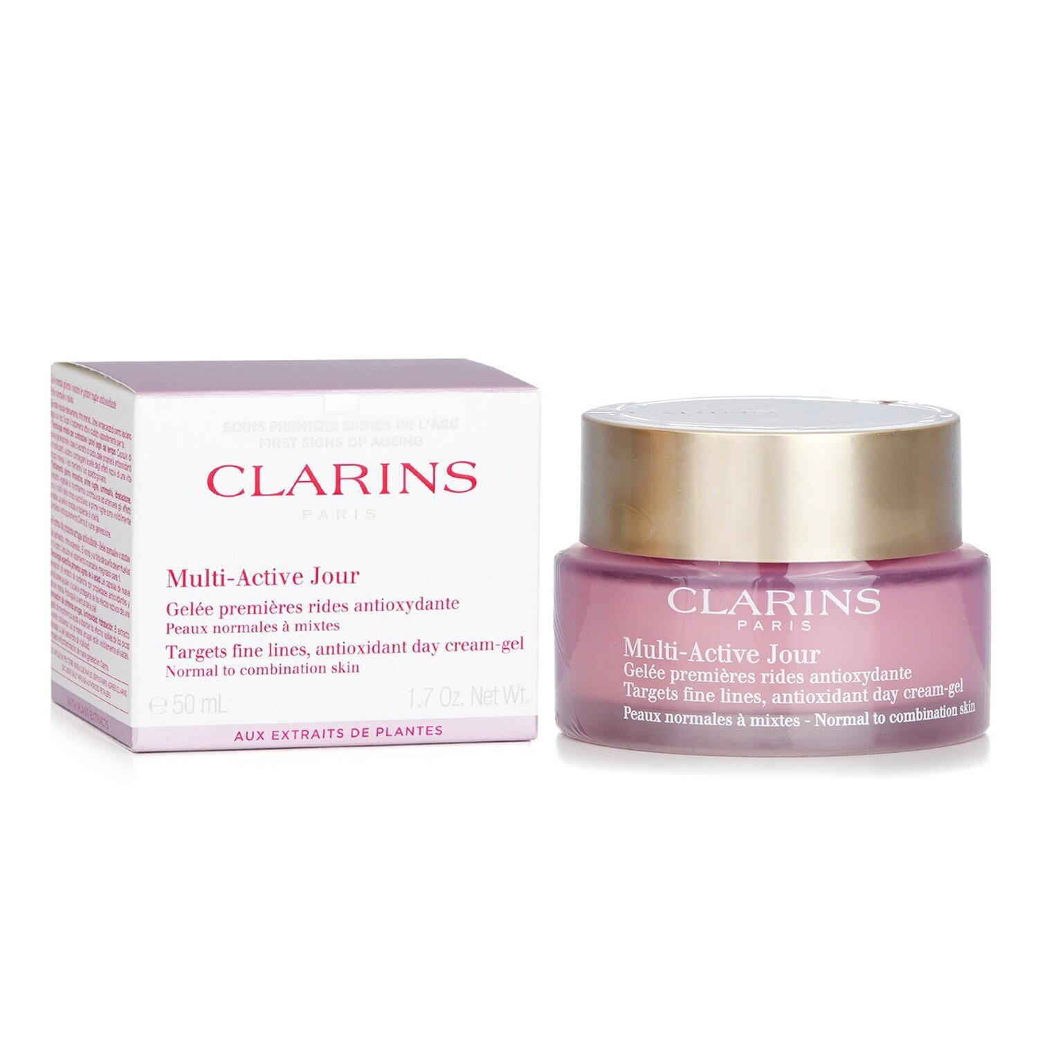 Clarins Çox Aktiv Gündüz İncə Cizgiləri Hədəfləyir Antioksidant Gündüz Kremi-Gel - Normaldan Qarışıq Dərilərə 50ml/1.7oz