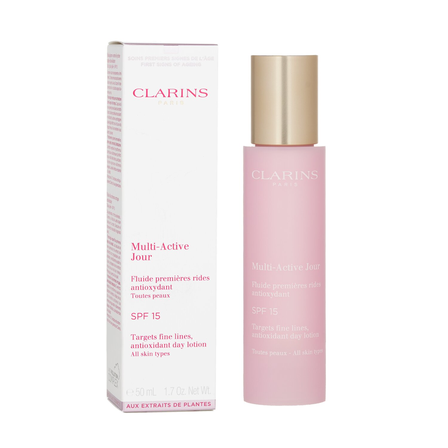 Clarins Multi-Active Day Targets Fine Lines Antioxidant Day Lotion - For All Skin Types 50ml/1.7oz