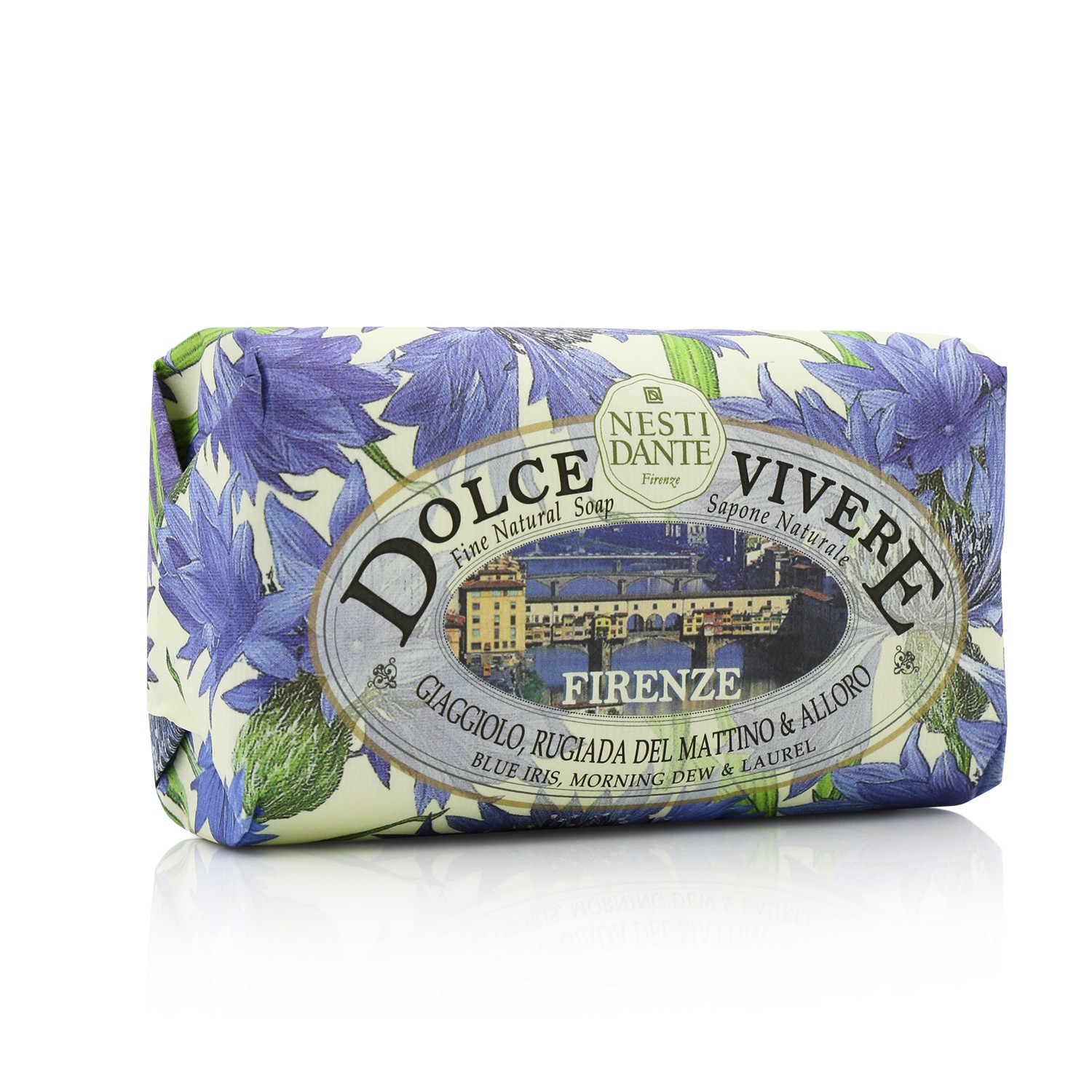 Nesti Dante Dolce Vivere Fine Natural Soap - Firenze - Blue Iris, Morning Dew & Laurel 250g/8.8oz