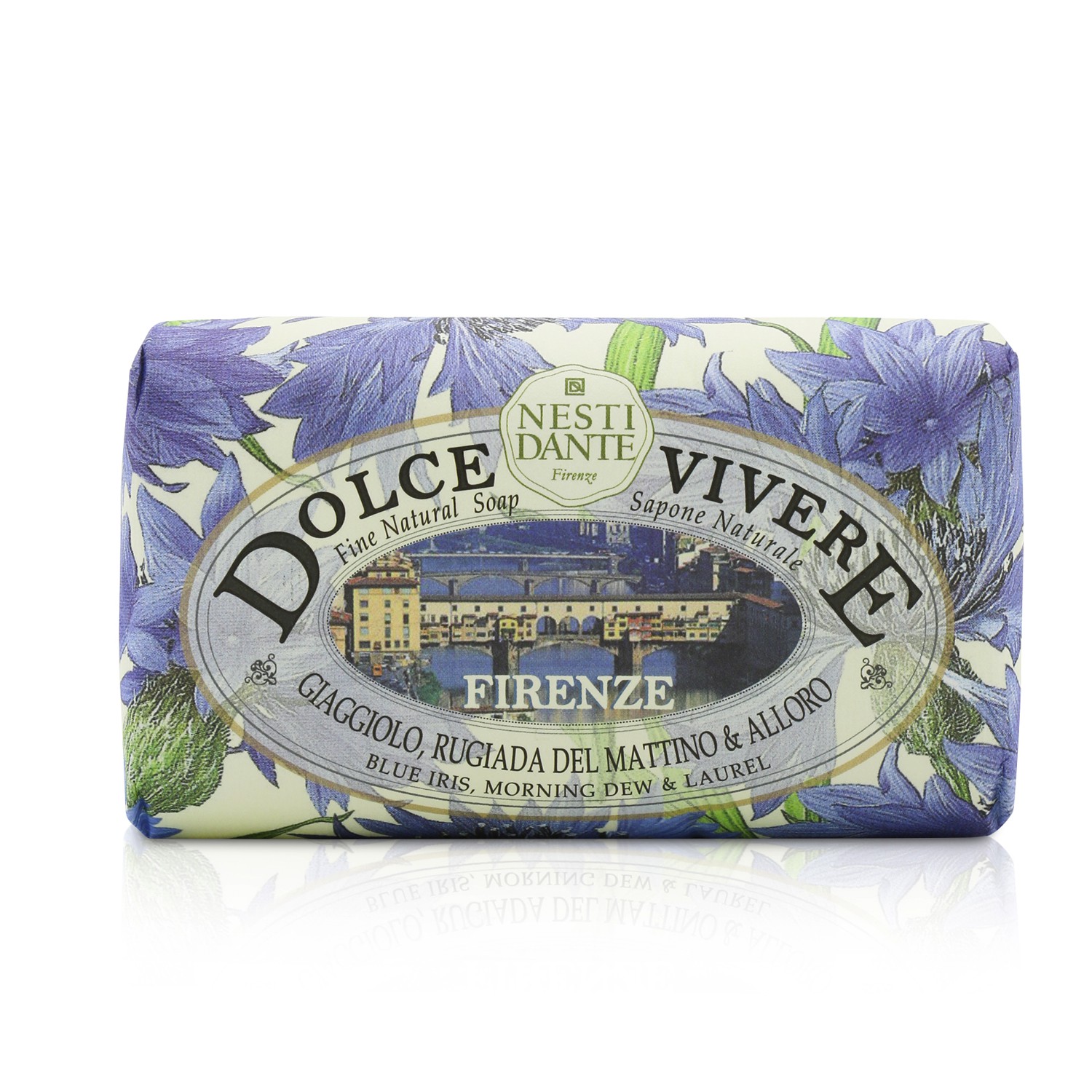 Nesti Dante Dolce Vivere Fine Natural Soap - Firenze - Blue Iris, Morning Dew & Laurel 250g/8.8oz