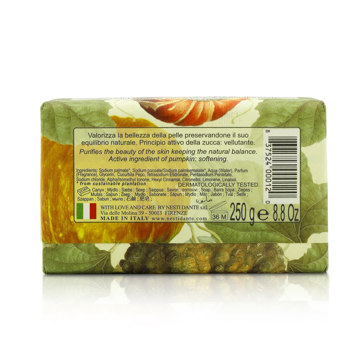 Nesti Dante صابون بالقرع Horto Botanico 250g/8.8oz