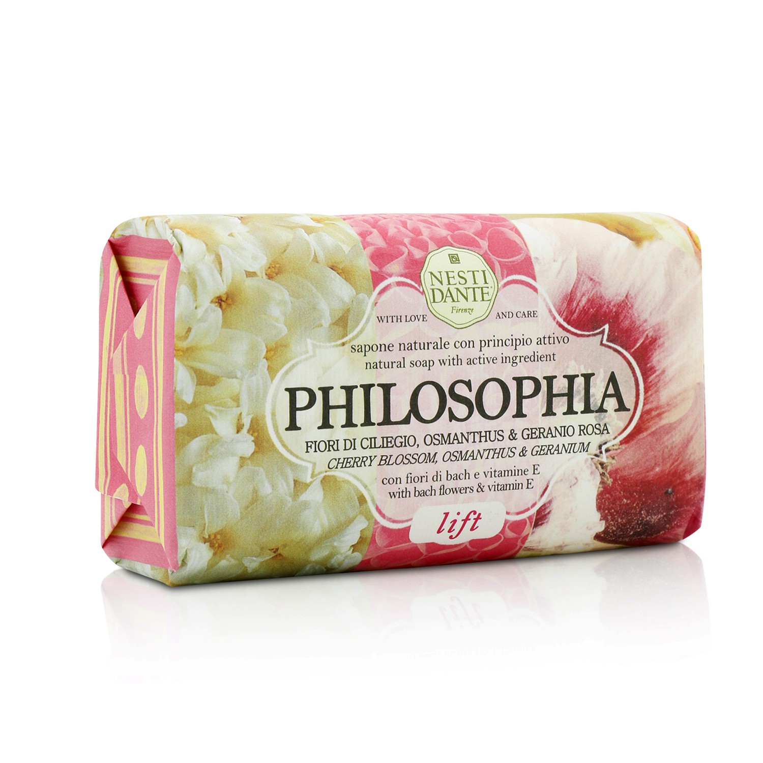 Nesti Dante Philosophia Natural Soap - Lift - Cherry Blossom, Osmanthus & Geranium With Bach Flowers & Vitamin E 250g/8.8oz