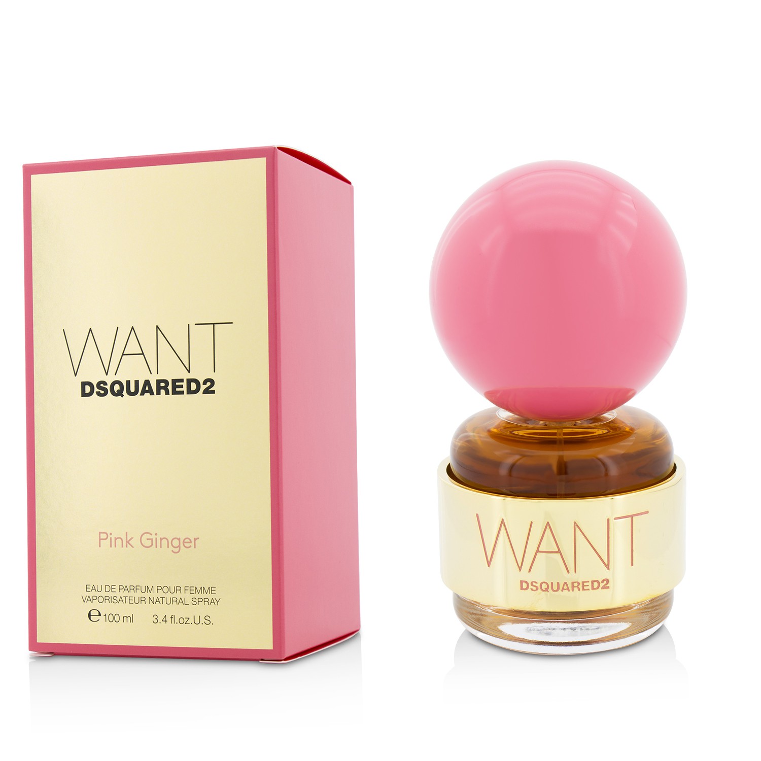 Dsquared2 Want Pink Ginger parfém ve spreji 100ml/3.4oz