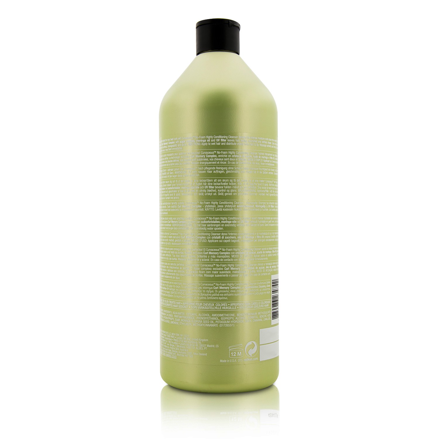 Redken Curvaceous No Foam Highly Conditioning Cleanser (For All Curls Types) 1000ml/33.8oz