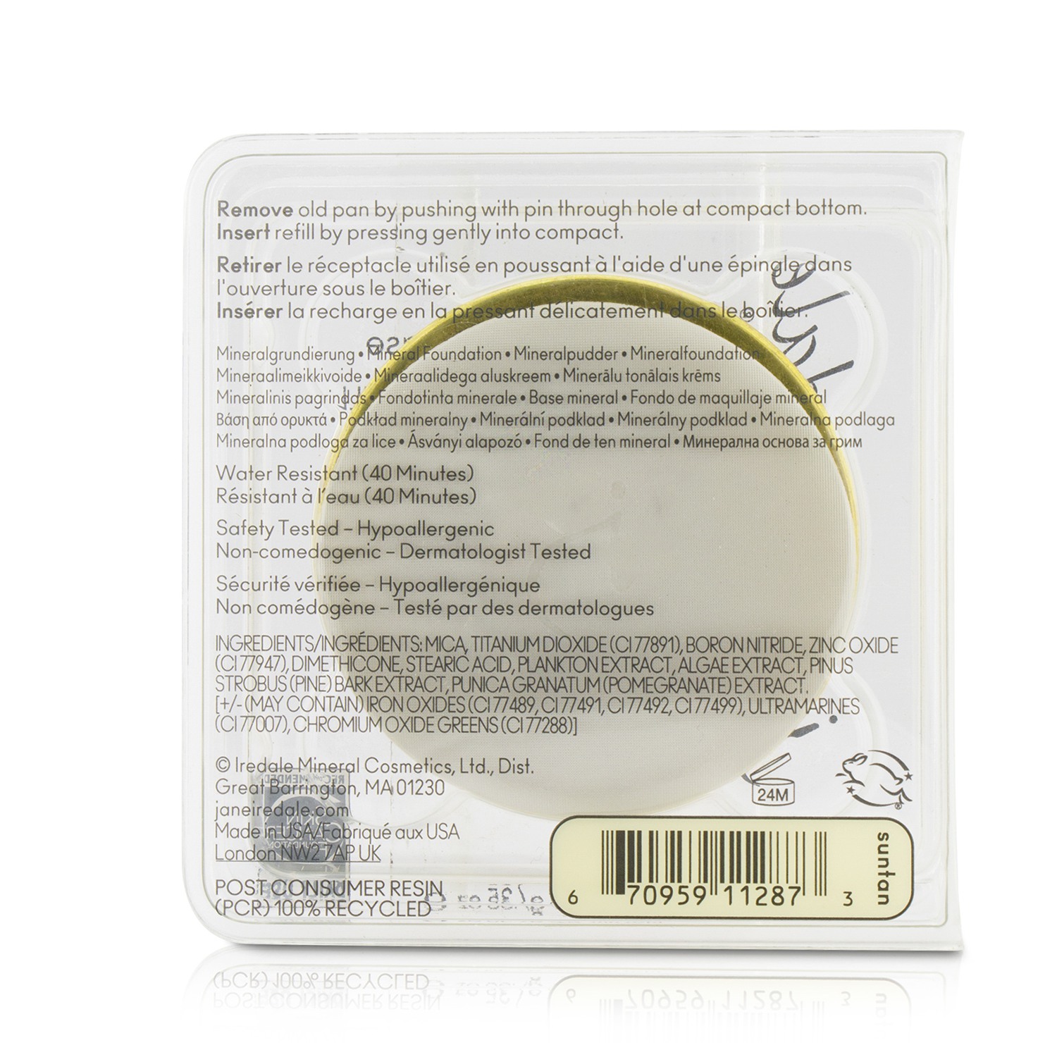 Jane Iredale PurePressed Base Mineral Foundation Refill SPF 20 9.9g/0.35oz