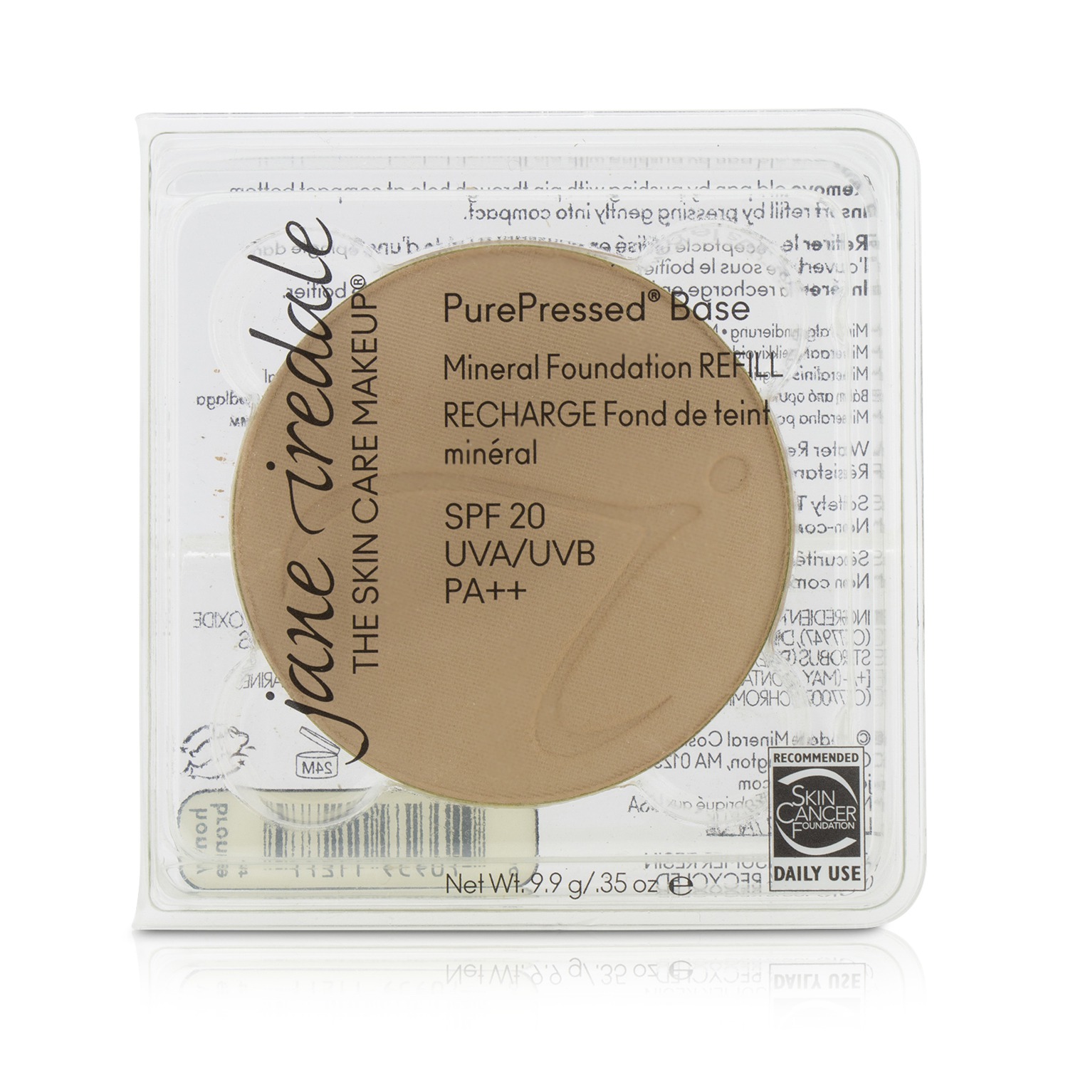 Jane Iredale PurePressed Base Base Mineral Repuesto SPF 20 9.9g/0.35oz