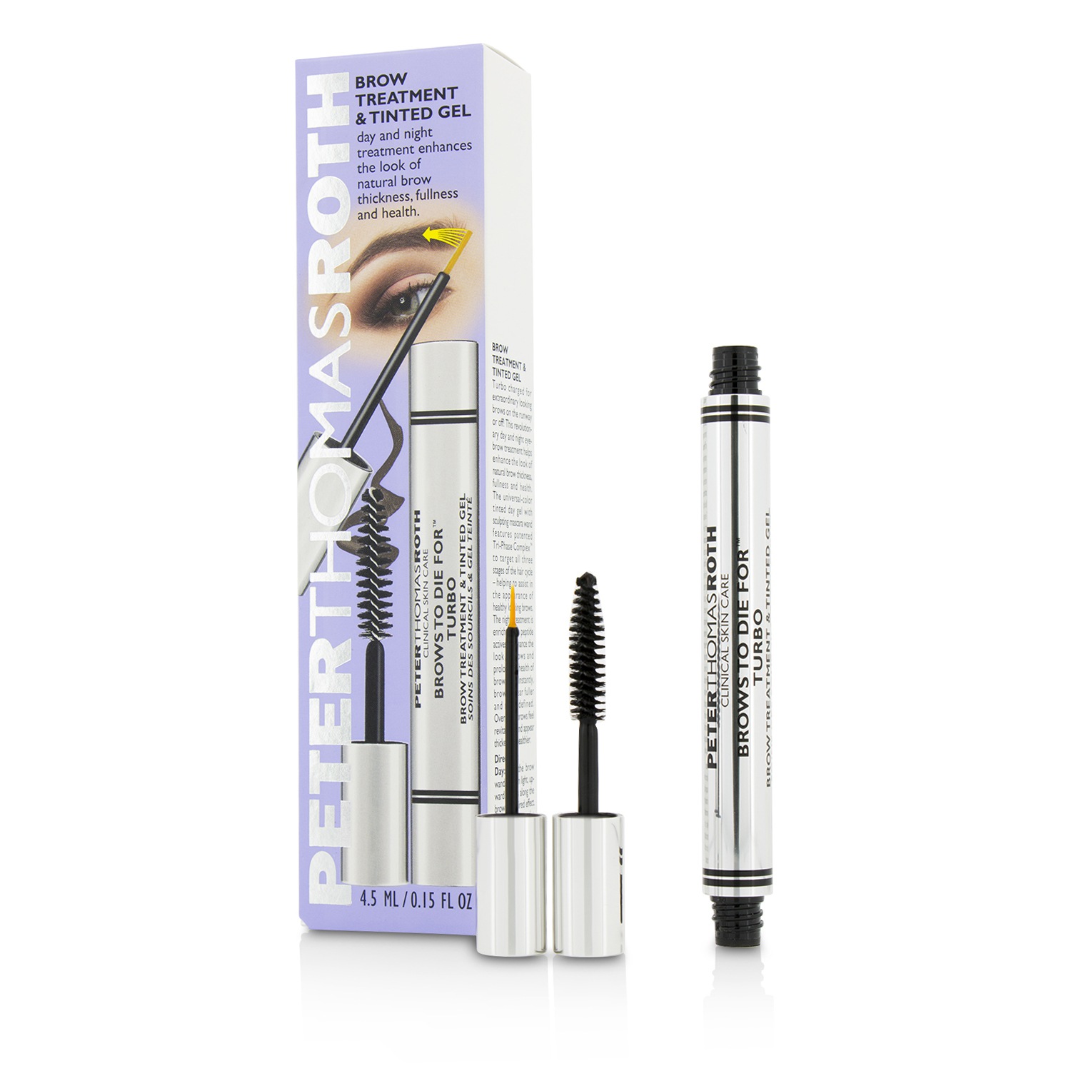 Peter Thomas Roth جل معالج خفيف اللون Brows To Die For Turbo Brow 4.5ml/0.15oz