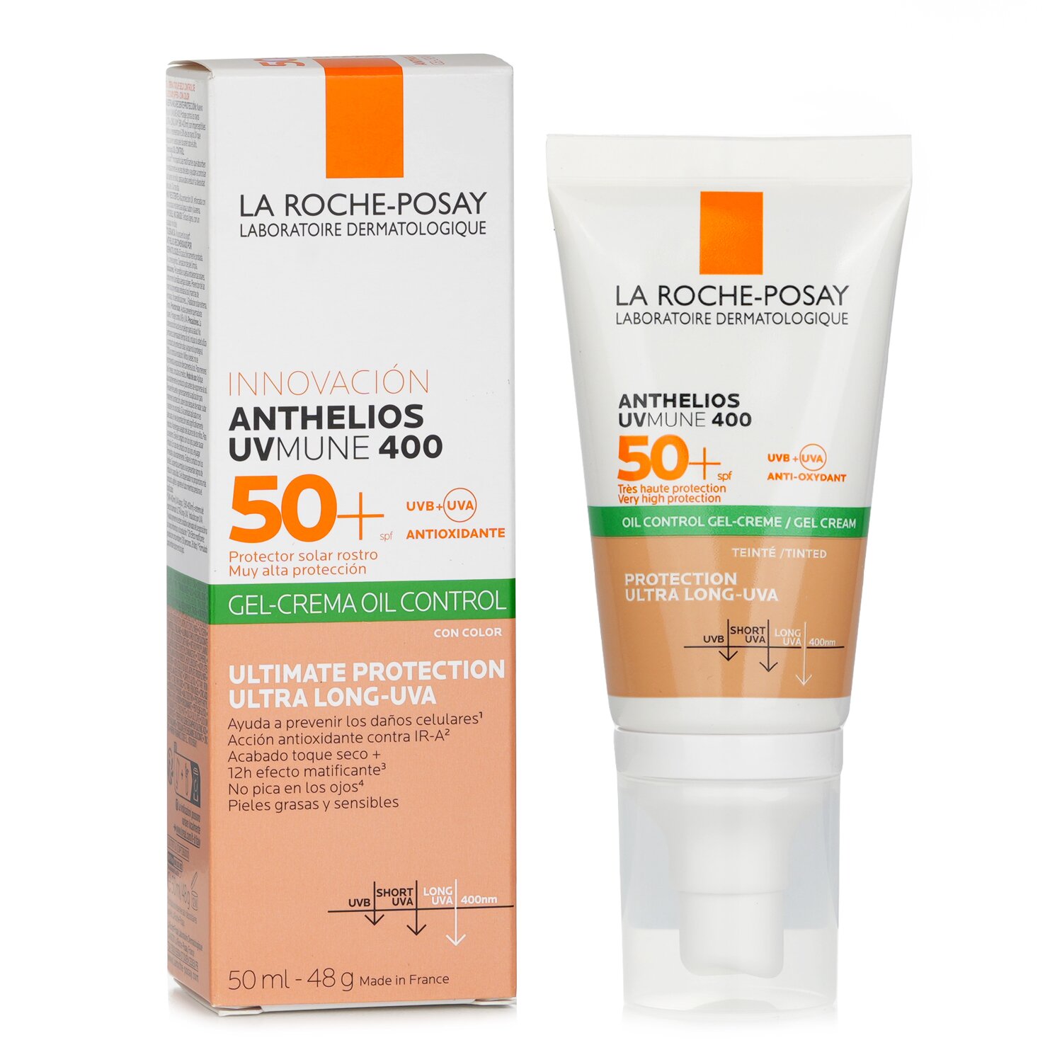 La Roche Posay Anthelios UVMUNE 400 SPF50+ Oil Control Gel Creme Tinted 50ml/1.7oz