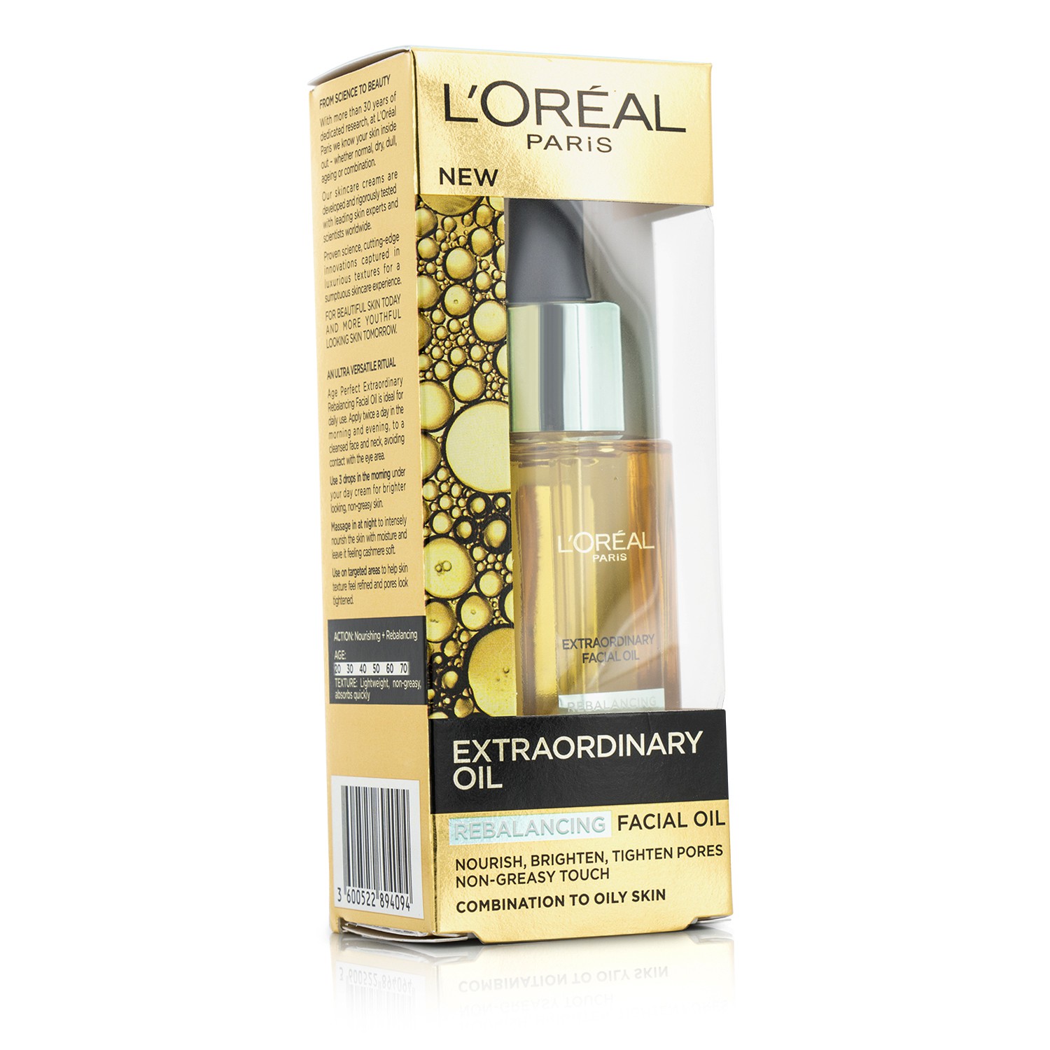 L'Oreal Age Perfect Extraordinary Rebalancing Facial Oil - Combination to Oily Skin 30ml/1oz