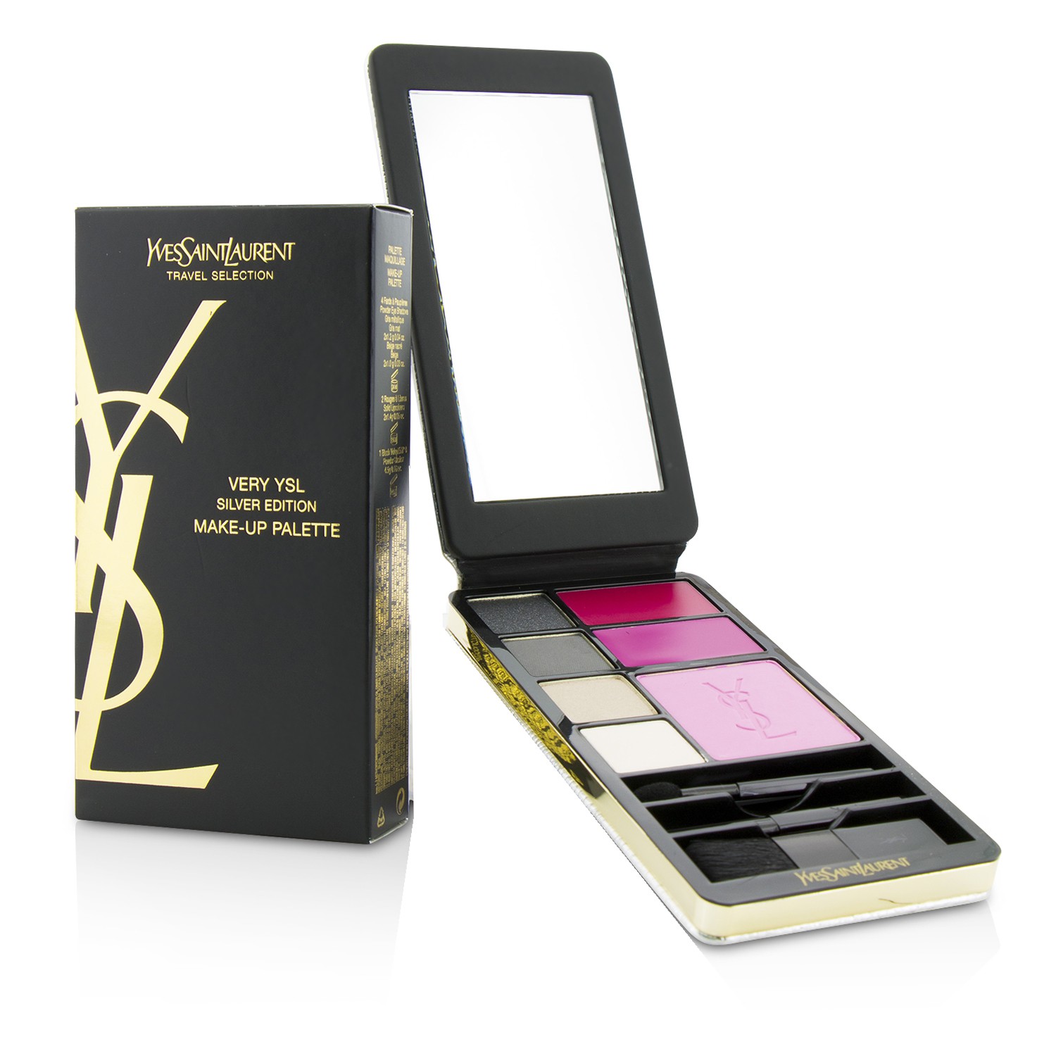 Yves Saint Laurent Very YSL Makeup Palette (Silver Edition) (1x Blush, 2x Lipcolour, 4x Eyeshadow, 3x Applicator) 11.7g/0.3oz