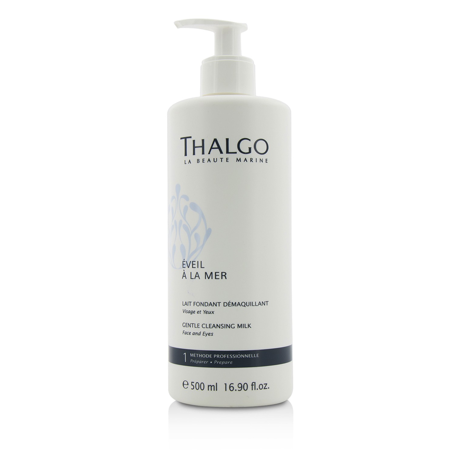 Thalgo Eveil A La Mer Gentle Cleansing Milk (Face & Eyes) - For All Skin Types, Even Sensitive Skin (Salon Size) 500ml/16.9oz