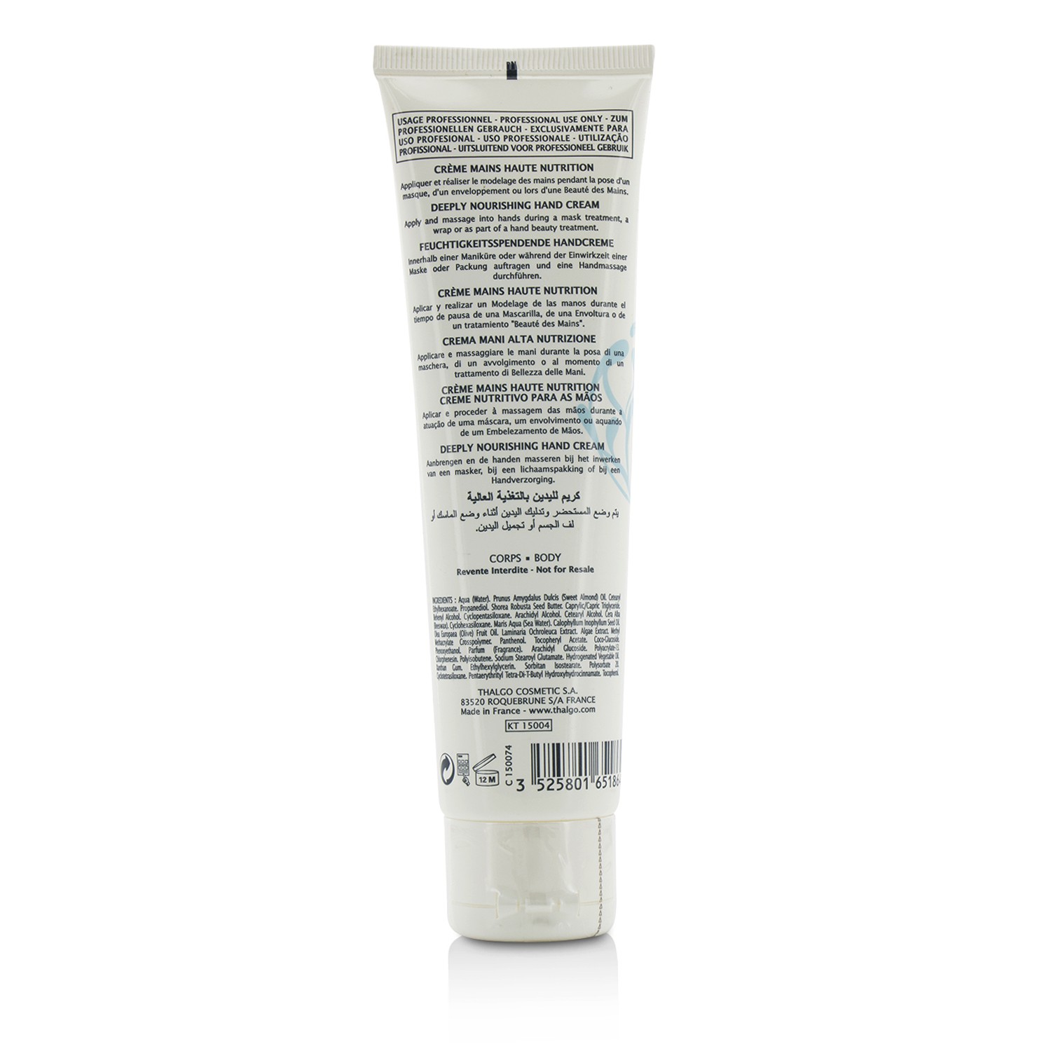 Thalgo Cold Cream Marine Deeply Nourishing Hand Cream - For Dry, Very Dry Hands (Salon Size) 100ml/3.38oz