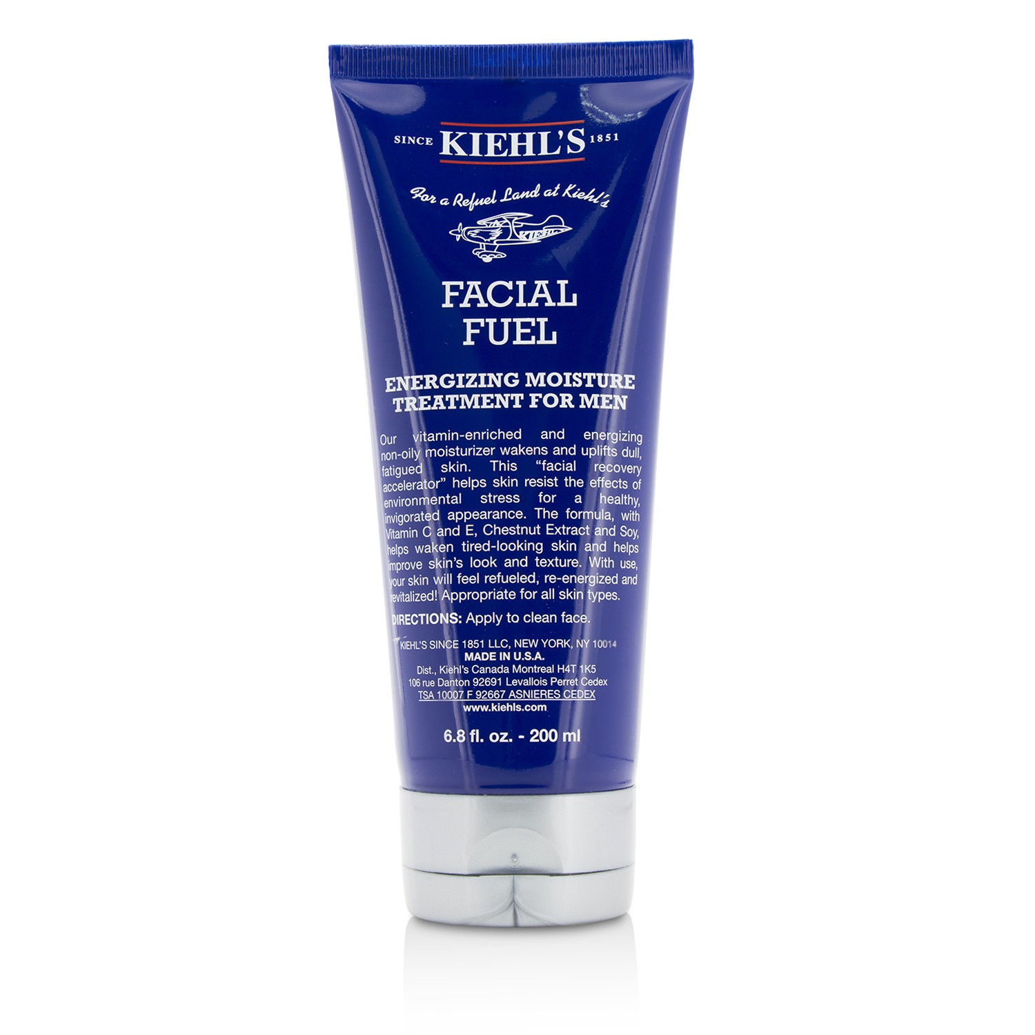 Kiehl's Facial Fuel Energizing Perawatan pelembap Untuk Lelaki 200ml/6.8oz