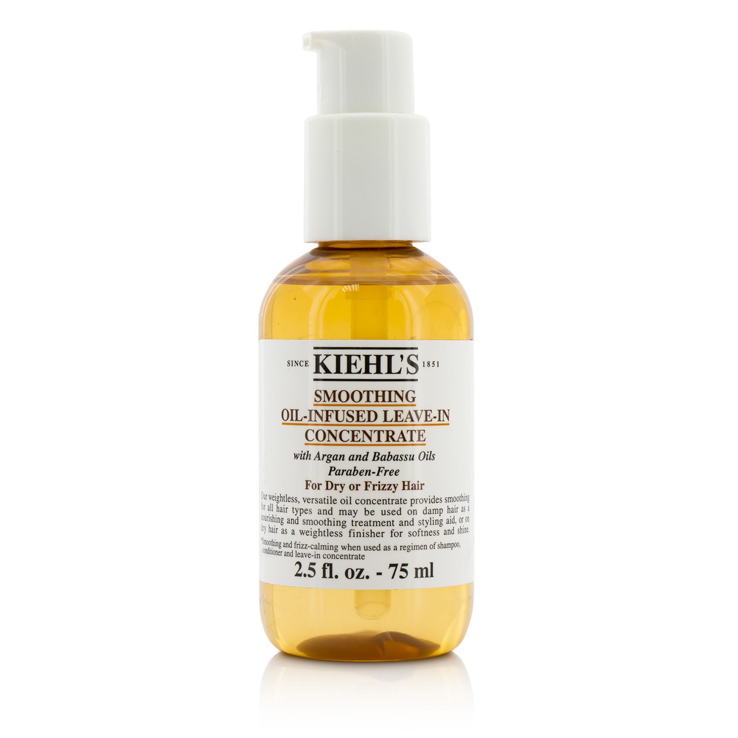 Kiehl's Smoothing Oil-Infused Leave-In Concentrate (For Dry or Frizzy Hair) 75ml/2.5oz