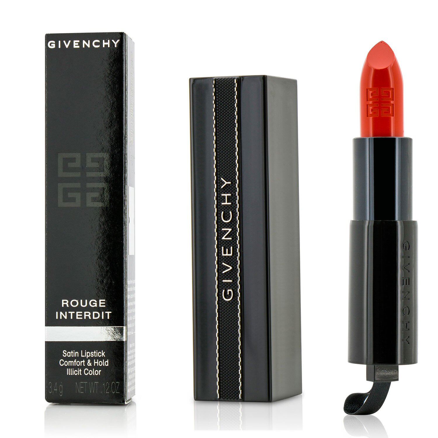 Givenchy أحمر شفاه Rouge Interdit Satin 3.4g/0.12oz