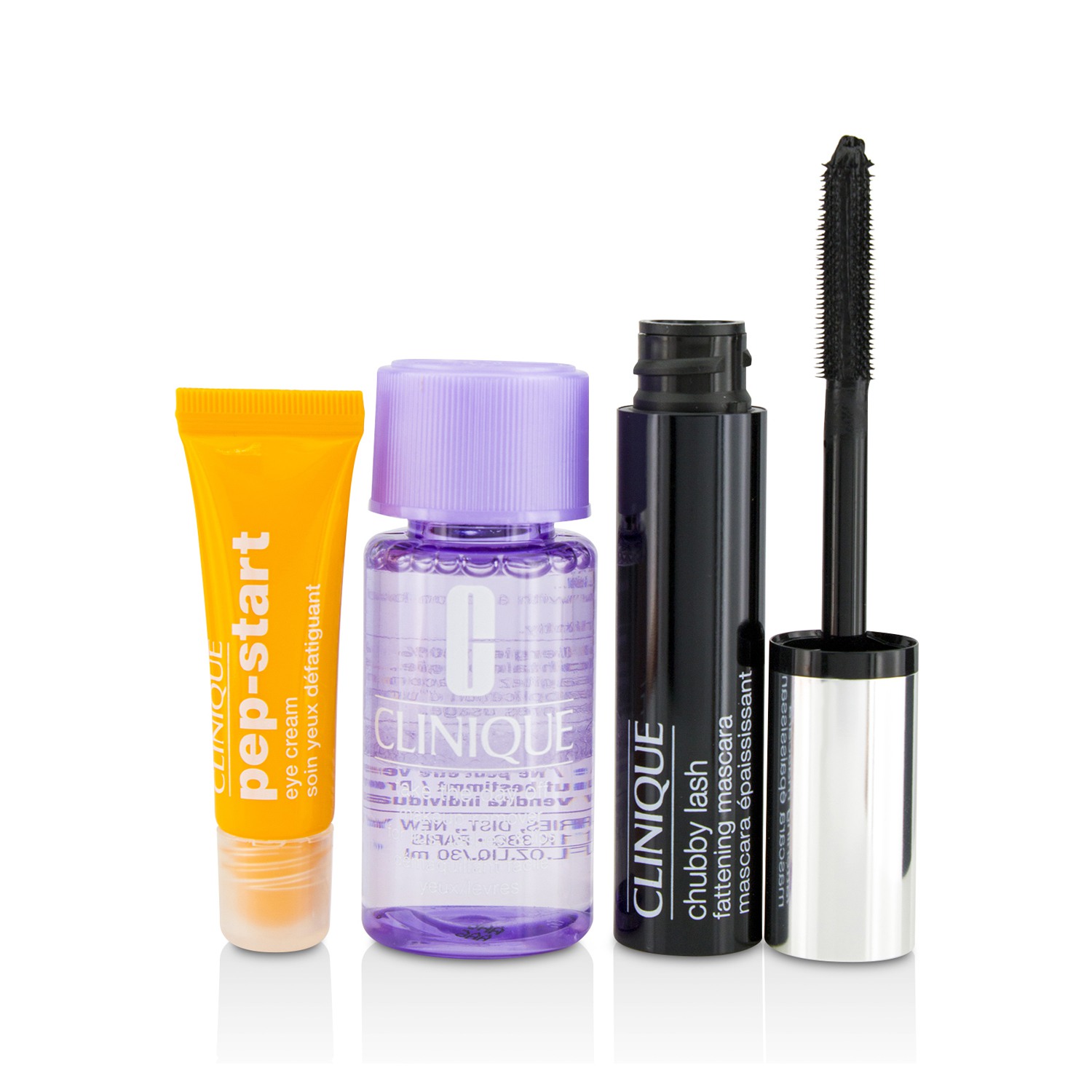 Clinique Chubby Lash Fattening Set de Máscara (1x Máscara, 1x Crema de Ojos, 1x Removedor de Maquillaje) 3pcs