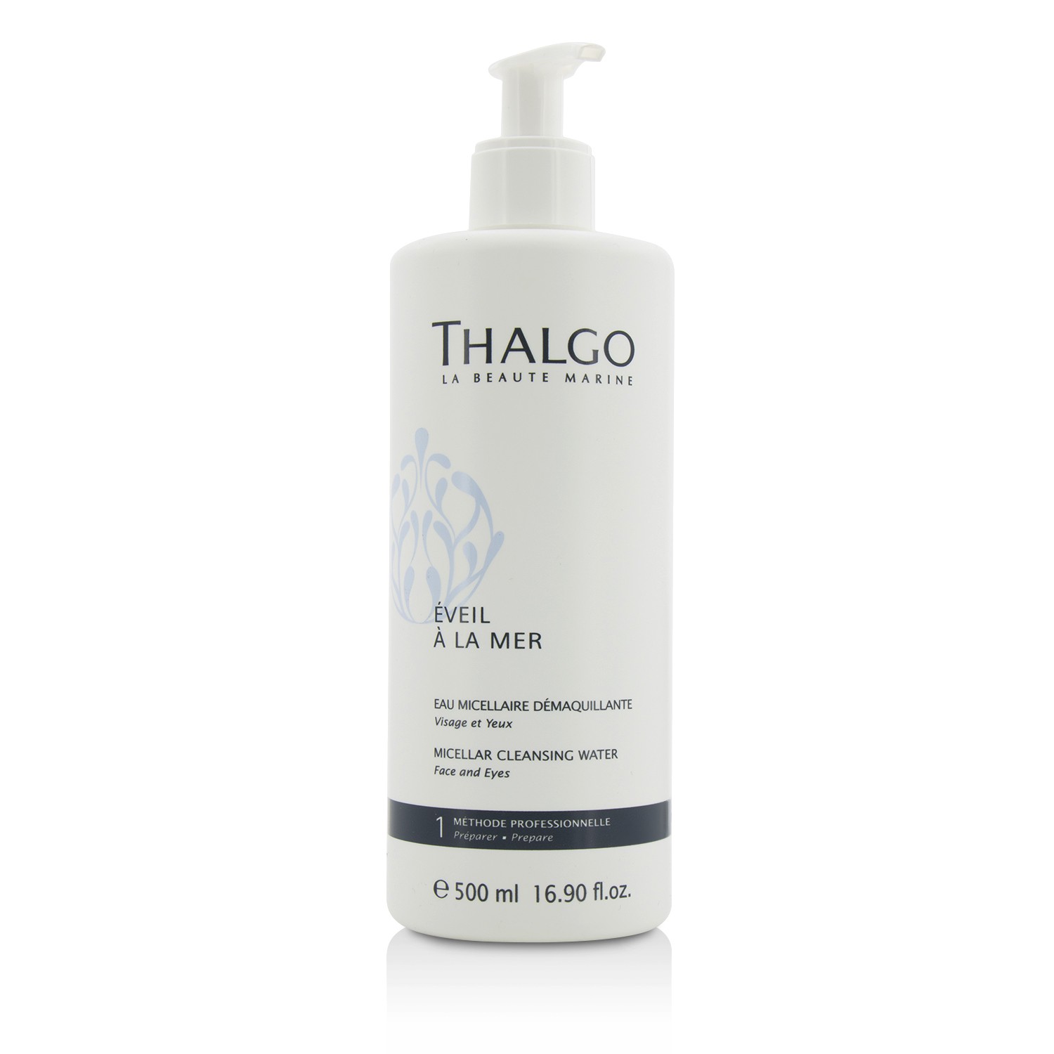 Thalgo Eveil A La Mer Micellar Cleansing Water (Face & Eyes) - For All Skin Types, Even Sensitive Skin (Salon Size) 500ml/16.9oz