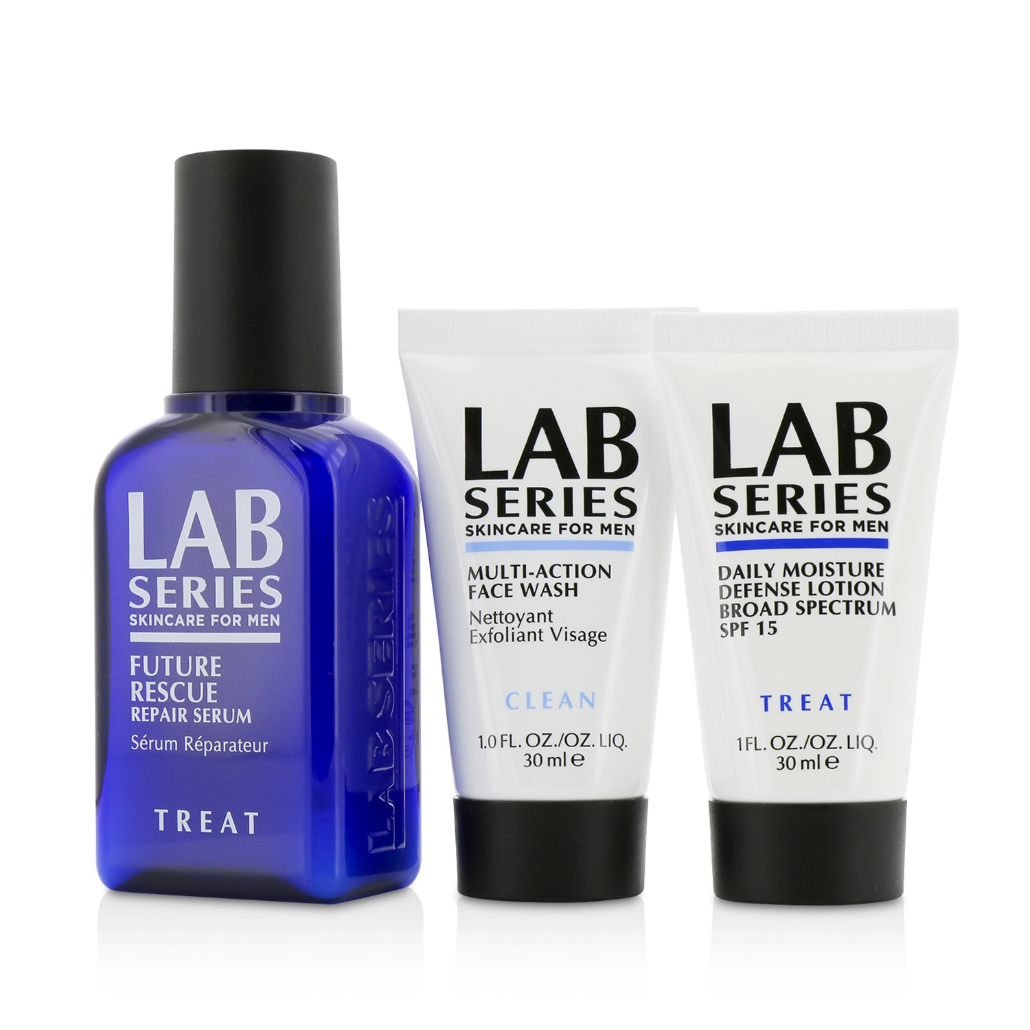 Lab Series Lab Series Rescue Squad Set: Multi-Action Face Wash 30ml + Repair Serum 50ml + Lotion 30ml 3pcs