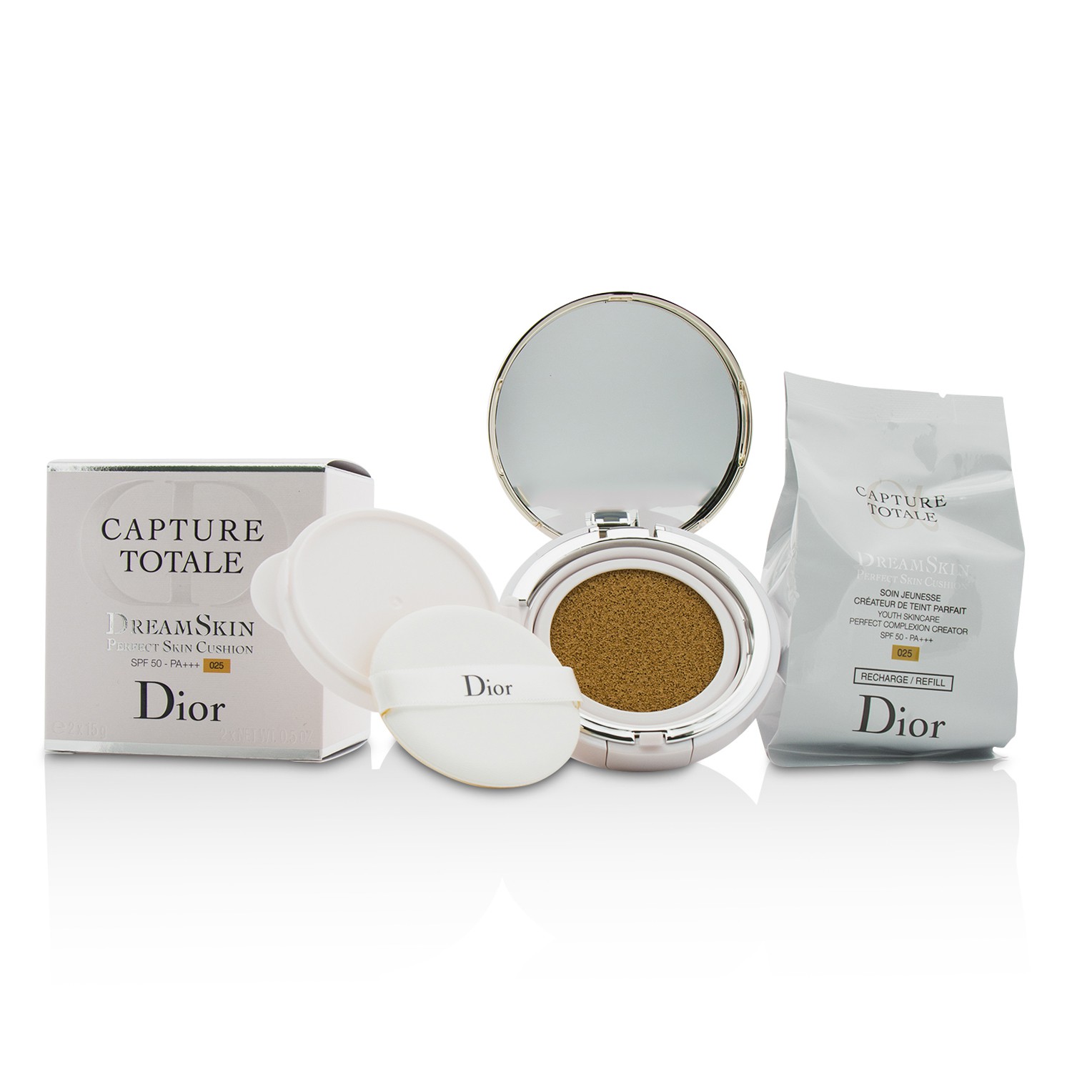 Christian Dior Capture Totale Dreamskin Perfect Skin Cushion SPF 50 With Extra Refill 2x15g/0.5oz