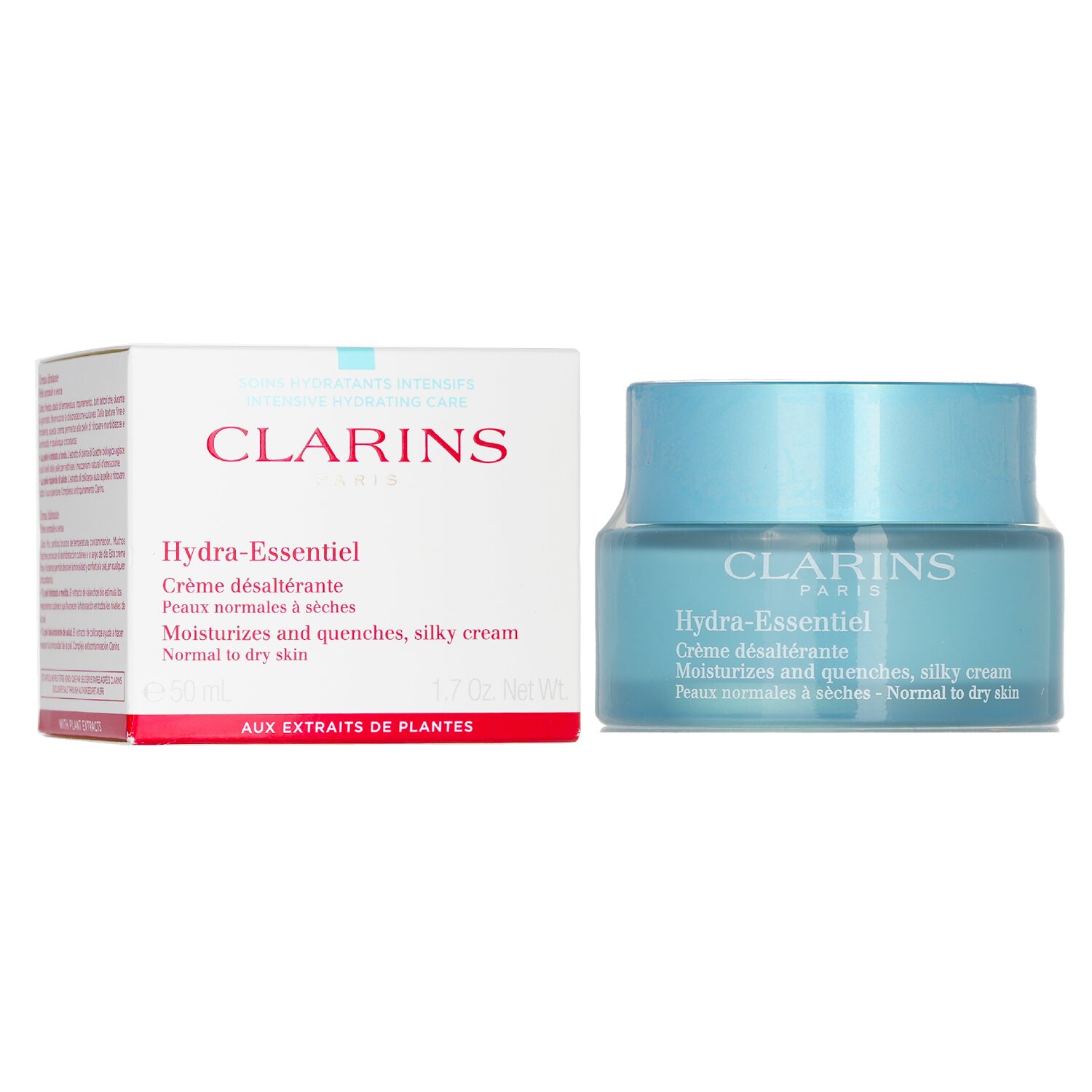 Clarins Hydra-Essentiel Moisturizes & Quenches Silky Cream - Normal to Dry Skin 50ml/1.7oz