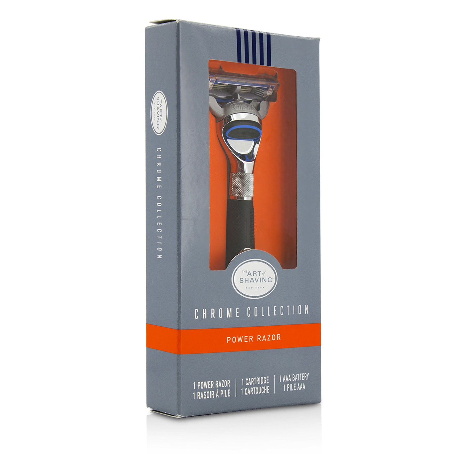 The Art Of Shaving Chrome Collection Power Razor - Without Battery 1pc