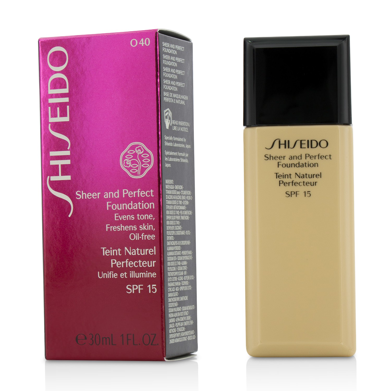 Shiseido Sheer & Perfect Foundation SPF 15 30ml/1oz