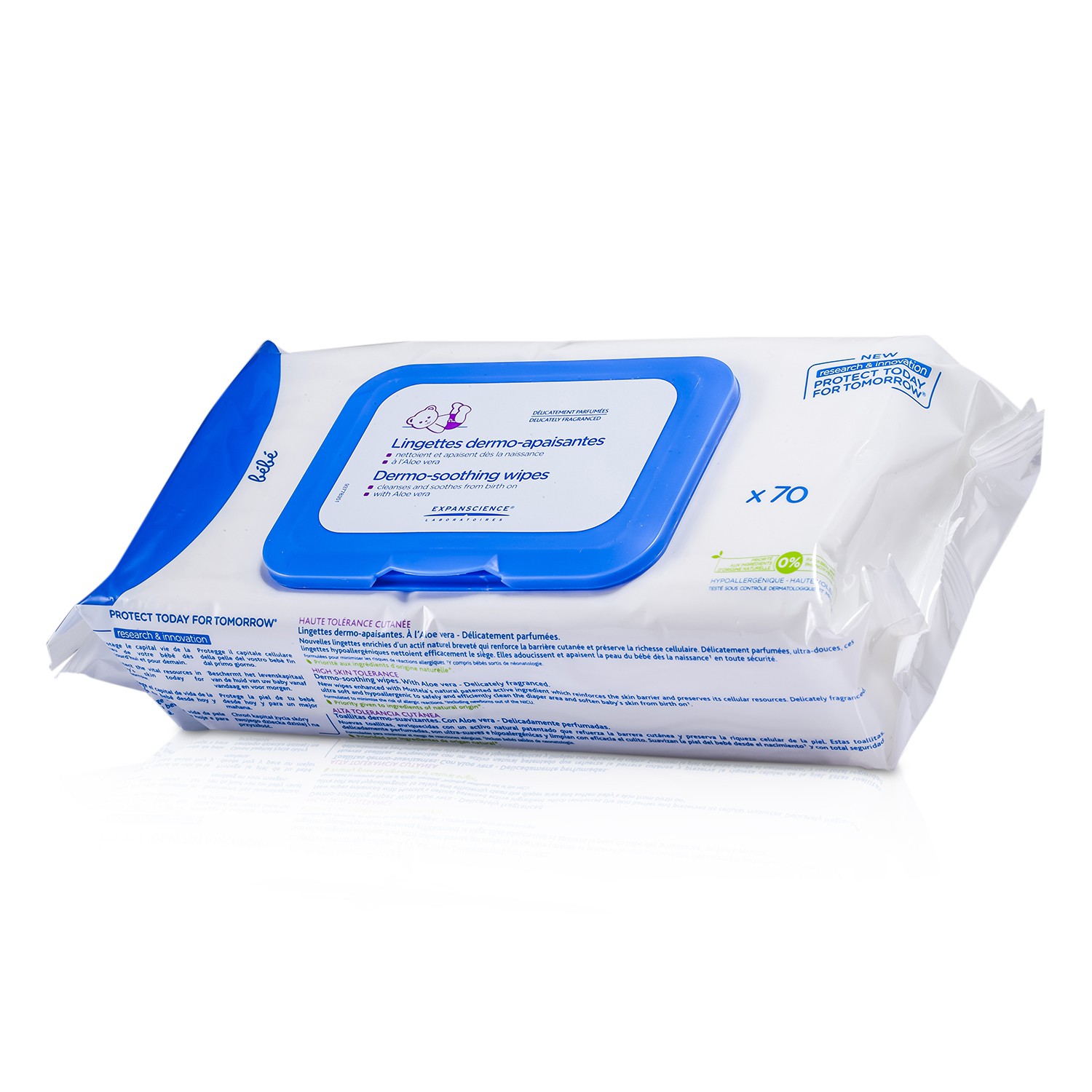 Mustela Dermo-Soothing Wipes - Cleanses & Soothes Delicate Skin (Exp. Date: 09/2017) 70wipes