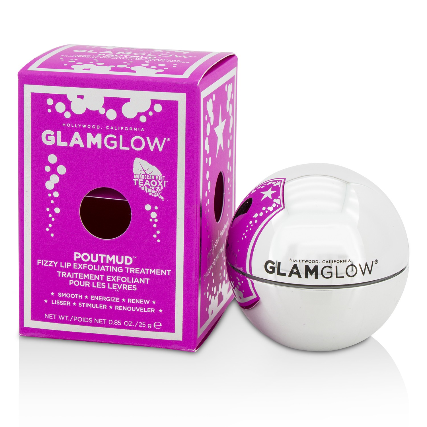 Glamglow PoutMud Fizzy Lip Exfoliating Treatment - Perawatan Wajah 25g/0.85oz