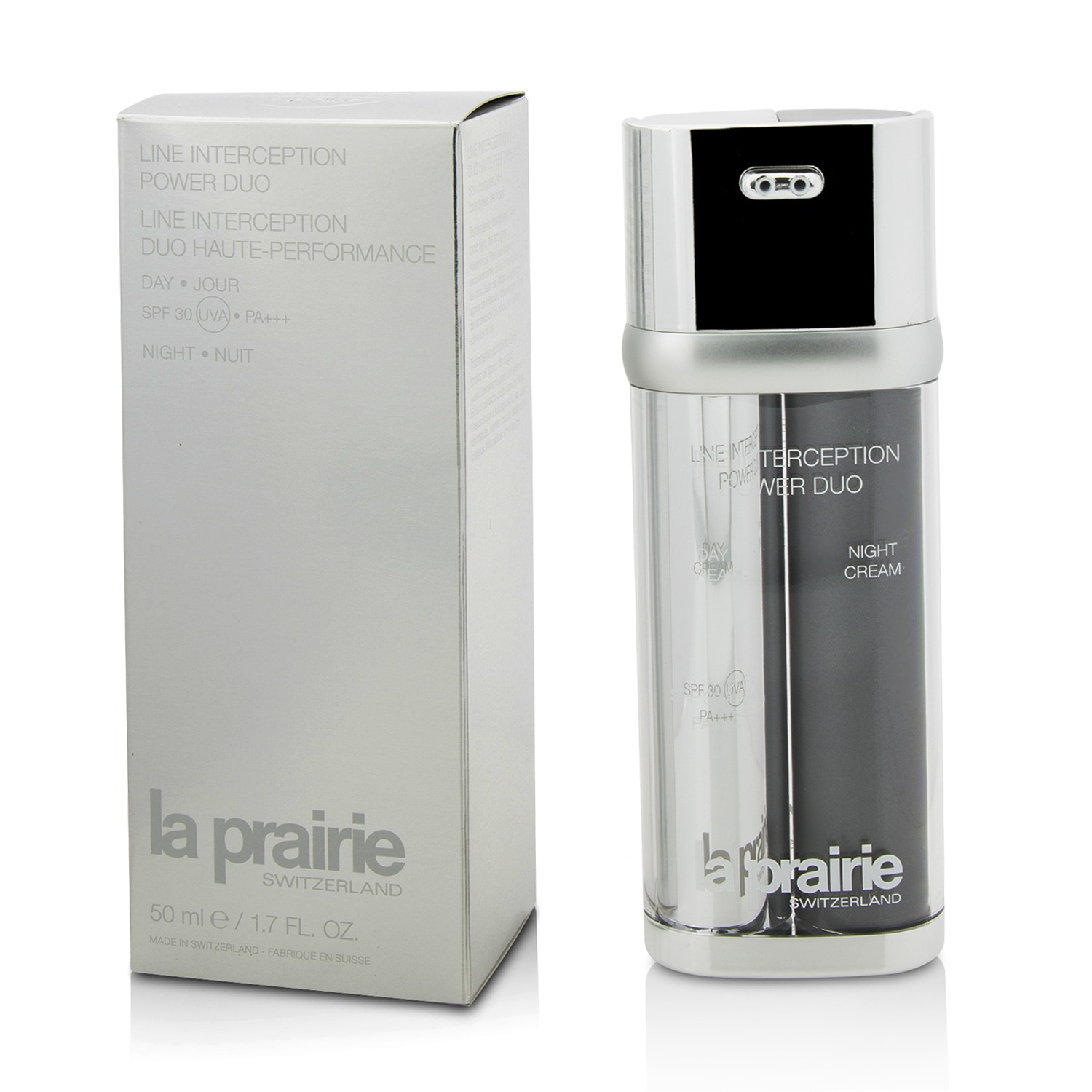 La Prairie Line Interception Power Duo - Day Cream SPF30 PA+++ & Night Cream 2x25ml/0.85oz