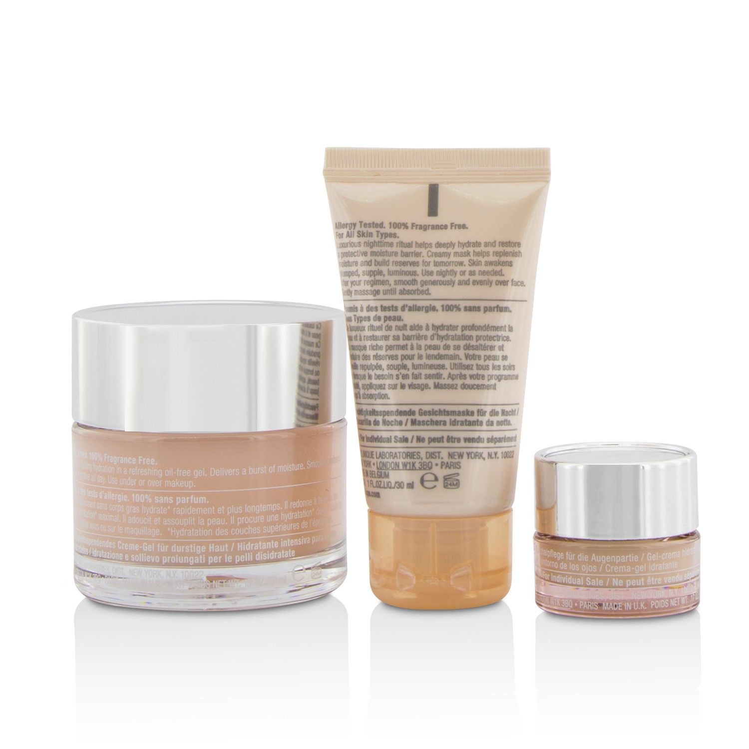 Clinique Moisture Favourites Set: Moisture Surge 50ml + Overnight Mask 30ml + All About Eyes 5ml + Bag 3pcs+1bag