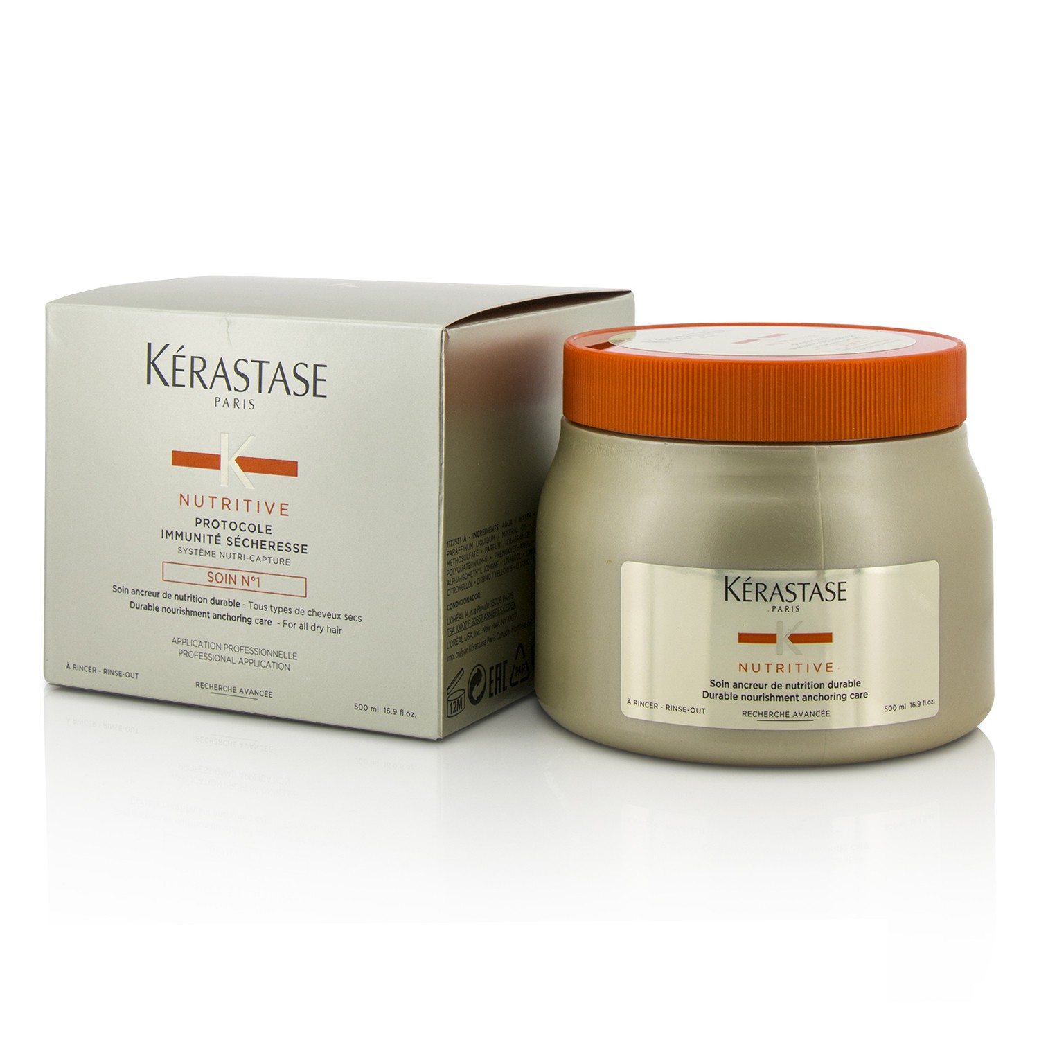 Kerastase Nutritive Protocole Immunité Sécheresse Soin N°1 Durable Nourishment Anchoring Care (For All Dry Hair) 500ml/16.9oz