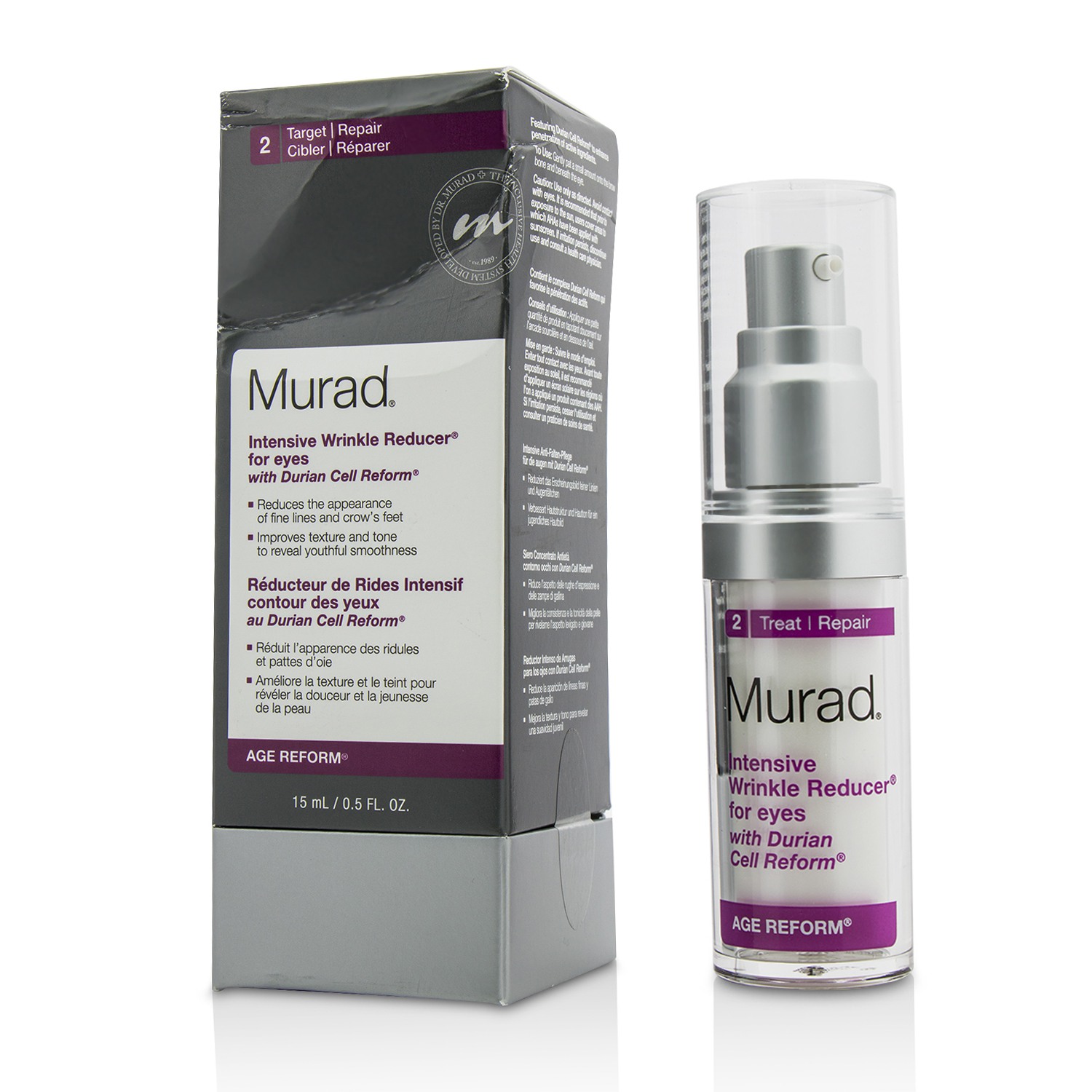 Murad Intensive Wrinkle Reducer For Eyes (Box Slightly Damaged) 15ml/0.5oz