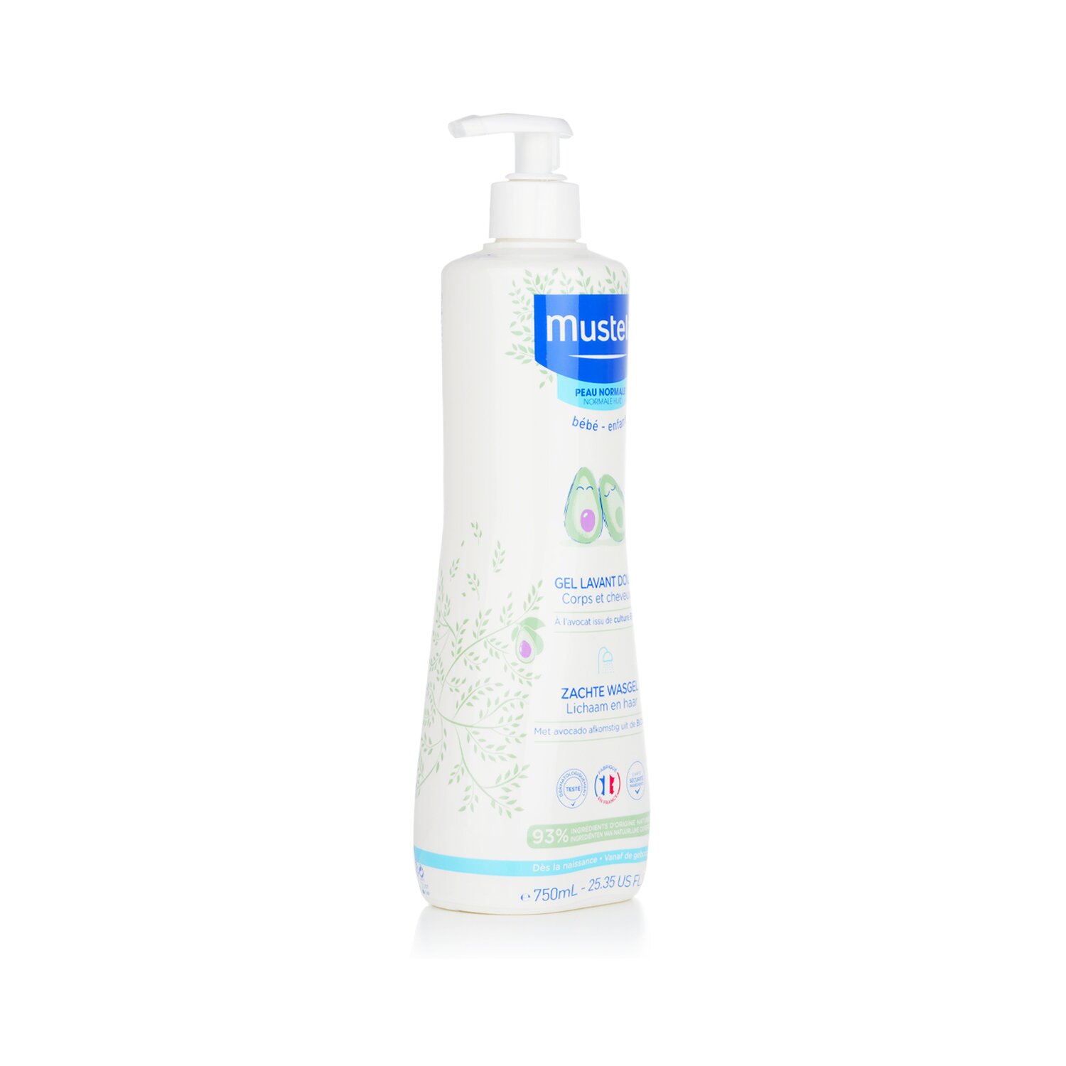 Mustela 慕之恬廊  溫和清潔凝露——頭髮&身體 750ml/25.35oz