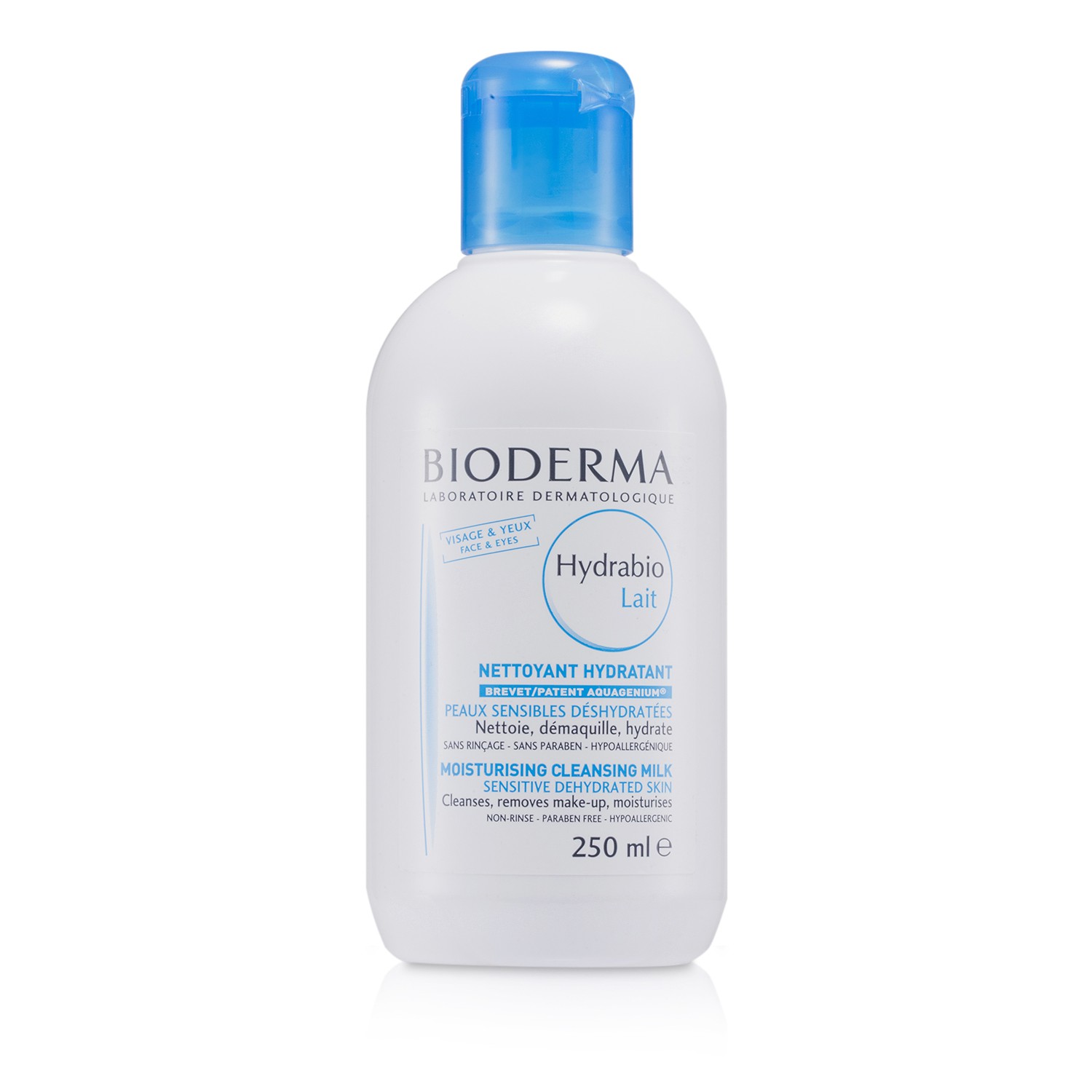 Bioderma Hydrabio Moisturising Cleansing Milk - For Sensitive Dehydrated Skin (Exp. Date: 11/2017) 250ml/8.4oz