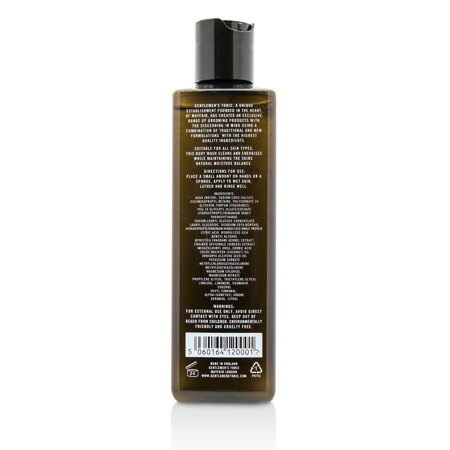 ジェントルマンズトニック Gentlemen's Tonic Gentle Body Wash - Babassu & Bergamot 250ml/8.4oz