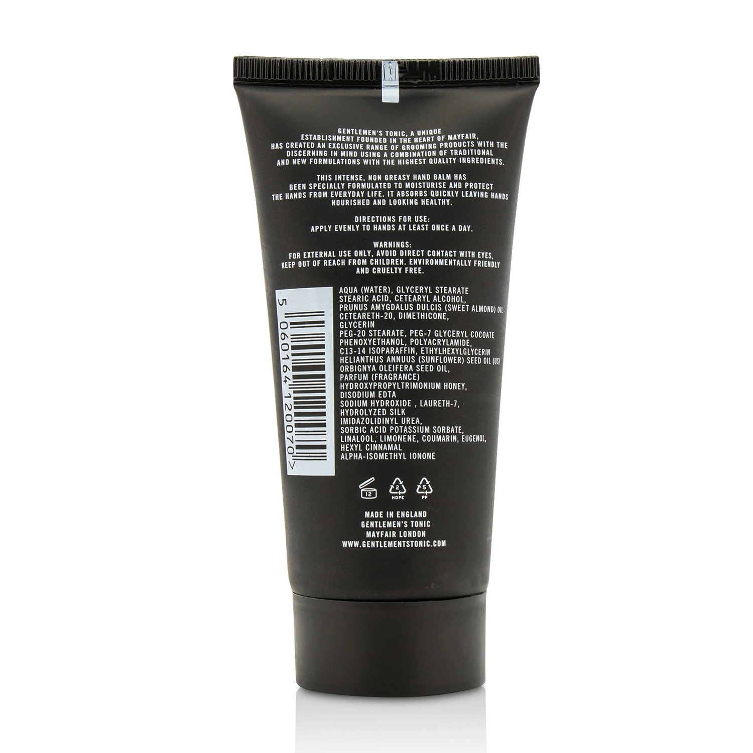 Gentlemen's Tonic Moisturising Hand Balm - Babassu & Bergamot 50ml/1.7oz