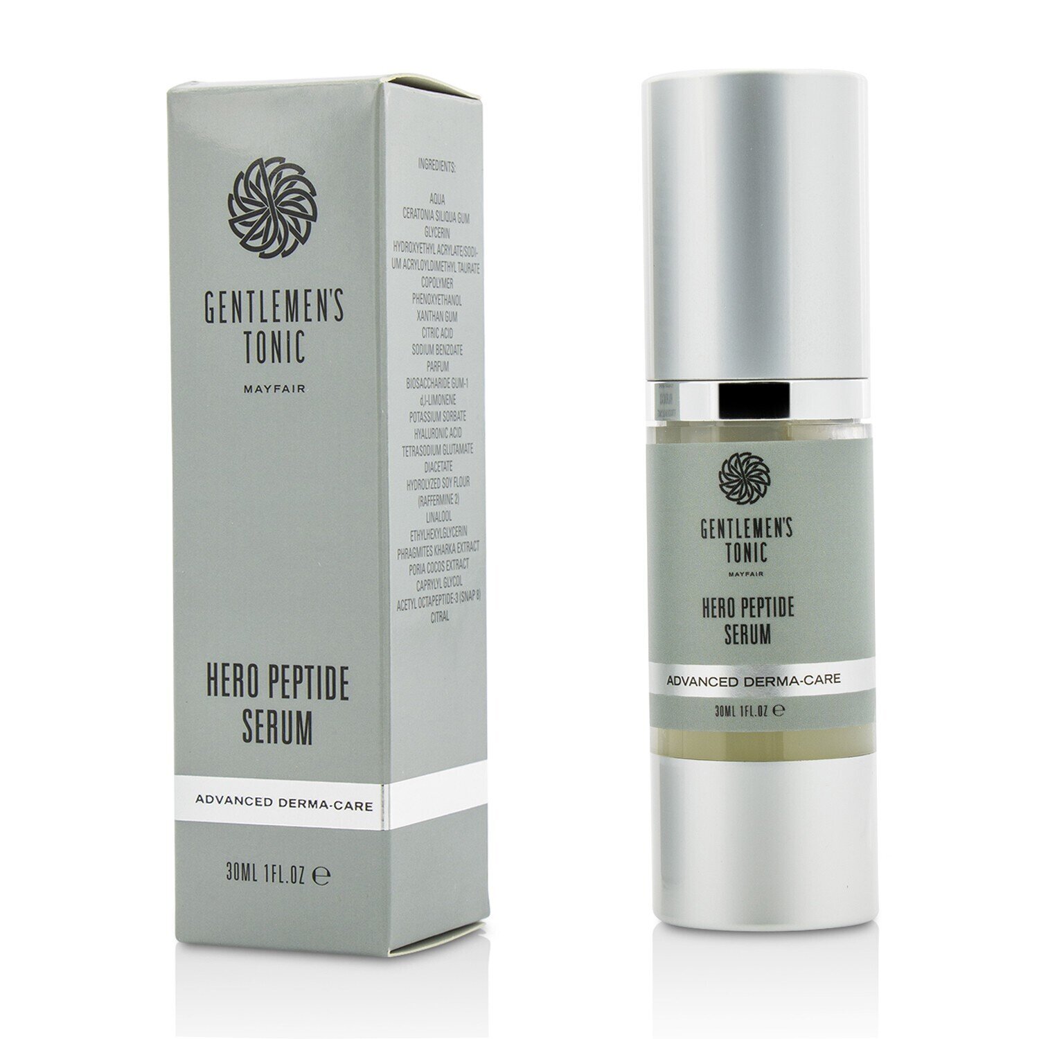 Gentlemen's Tonic Advanced Derma-Care Hero Peptide - Seerumi 30ml/1oz