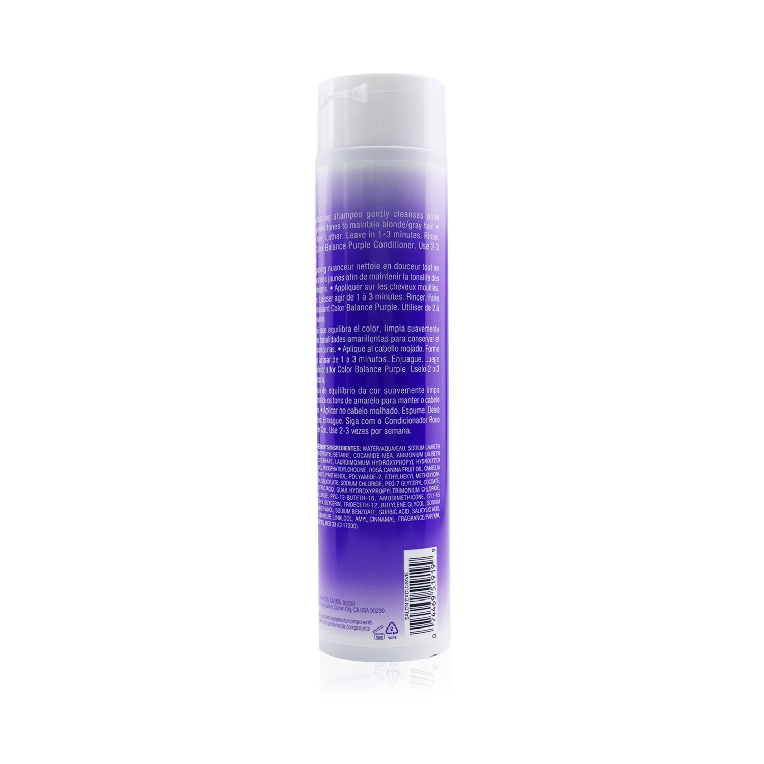 Joico شامبو أرجواني Color Balance (يزيل الألوان النحاسية/الصفراء عن الشعر الأشقر/الرمادي) 300ml/10.1oz