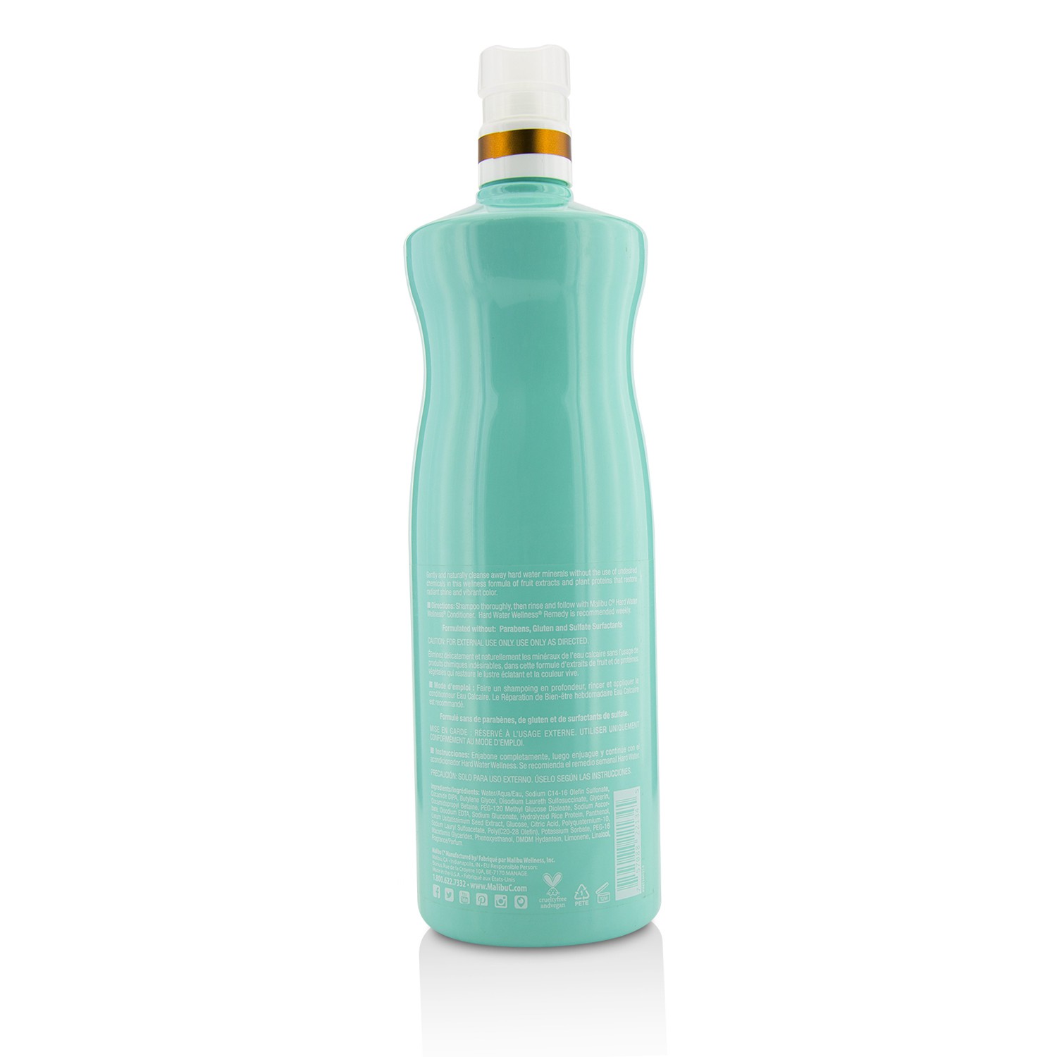 马里布C  Malibu C 硬质水用洗发露 1000ml/33.8oz