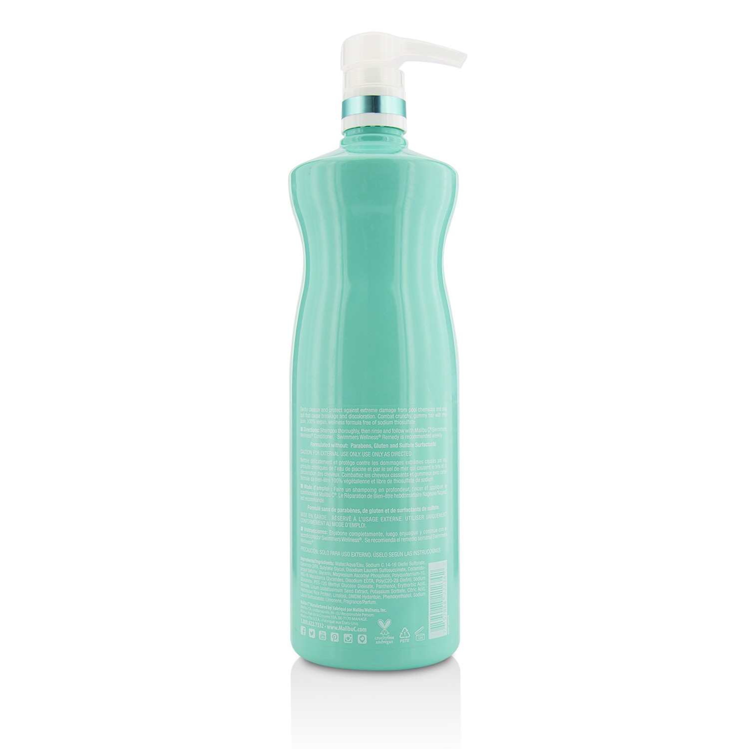 Malibu C Swimmers Wellness Shampoo 1000ml/33.8oz