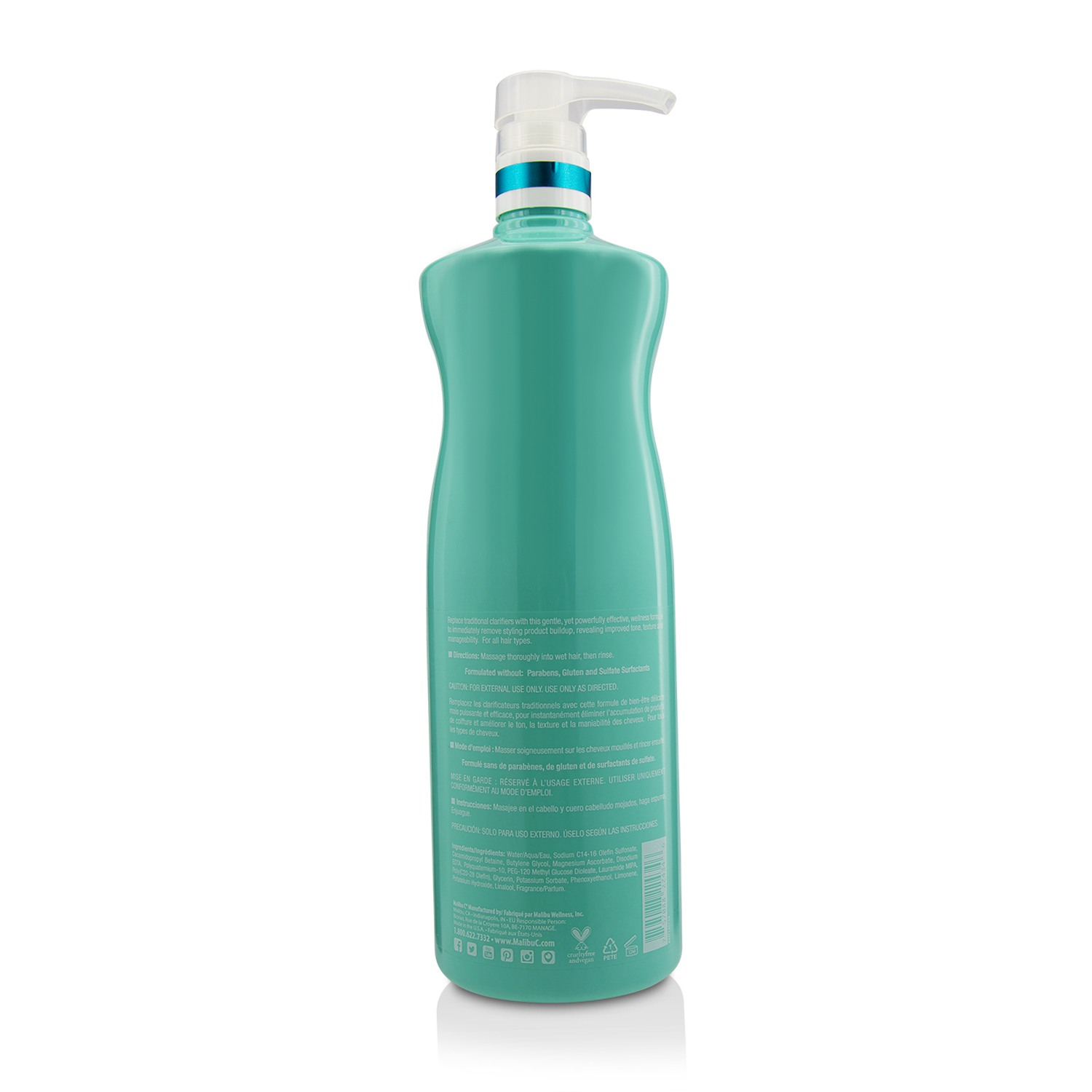 Malibu C Un-Do-Goo >pH 9 Shampoo 22434 1000ml/33.8oz