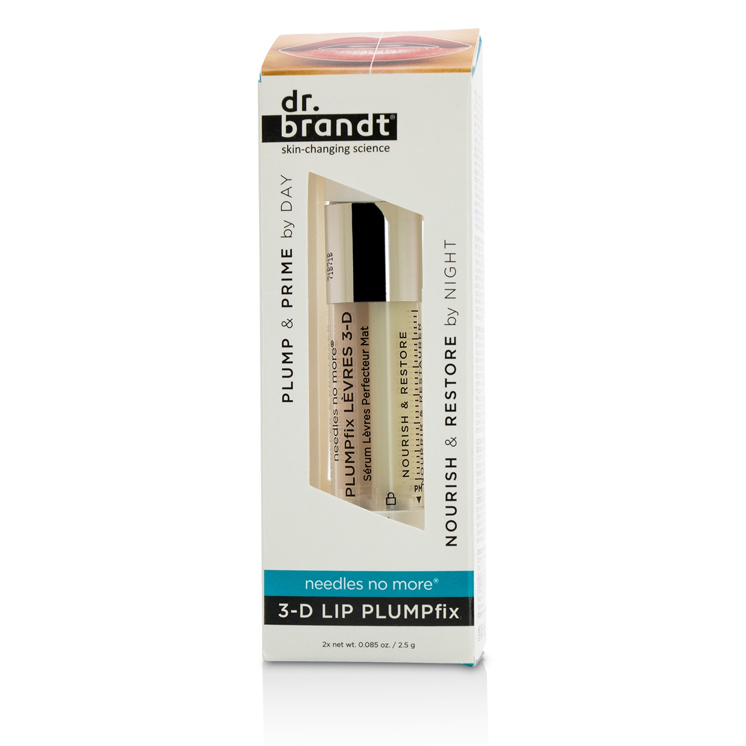 Dr. Brandt Needles No More 3-D Lip Plumpfix 2x2.5g/0.085oz