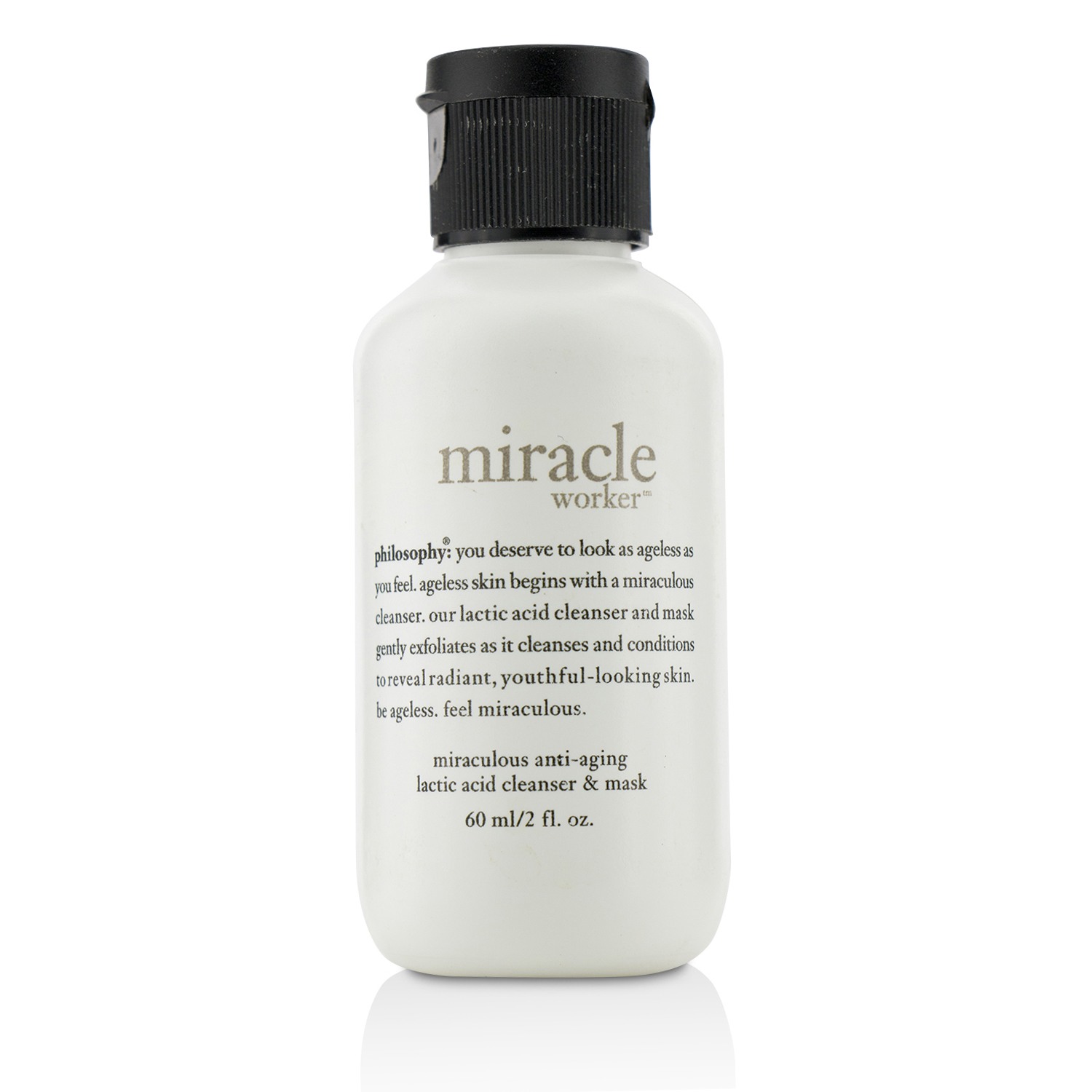 Philosophy Miracle Worker Miraculous Anti-Aging Lactic Acid Cleanser & Mask (Travel Size) 60ml/2oz